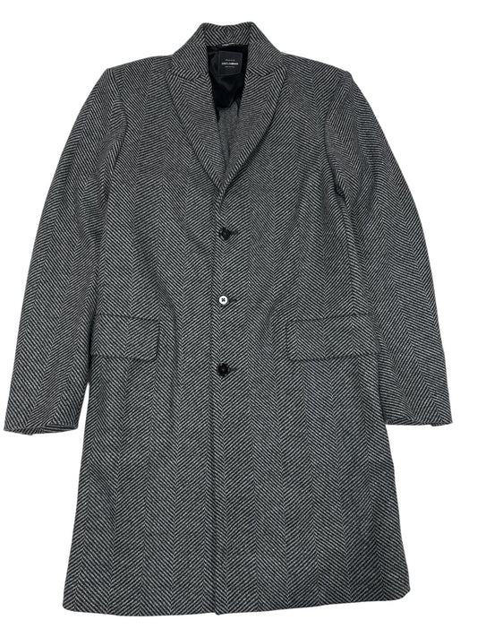 DOLCE & GABBANA PEAK LAPEL SINGLE BREAST TOP LONG COAT - GREY - 48 - NEW