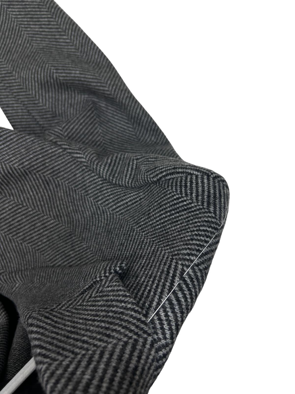 DOLCE & GABBANA PEAK LAPEL SINGLE BREAST TOP LONG COAT - GREY - 48 - NEW