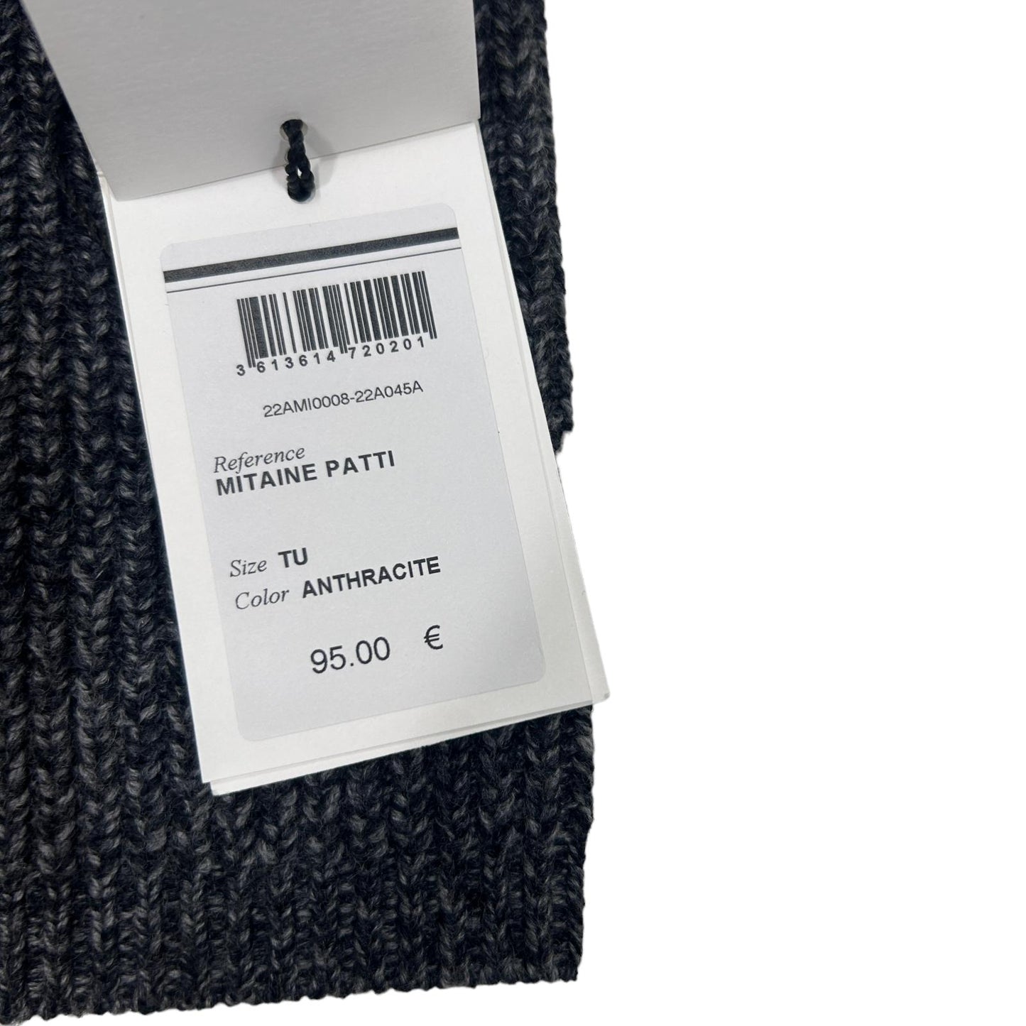 ISABEL MARANT FINGERLESS RIBBED LONG MERINO WOOL GLOVES - GREY - OS - NEW