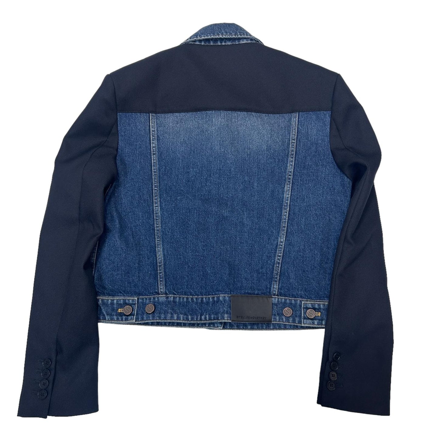 STELLA MCCARTNEY DENIM LAYERD COTTON JACKET - BLUE - MEDIUM - NEW RRP990