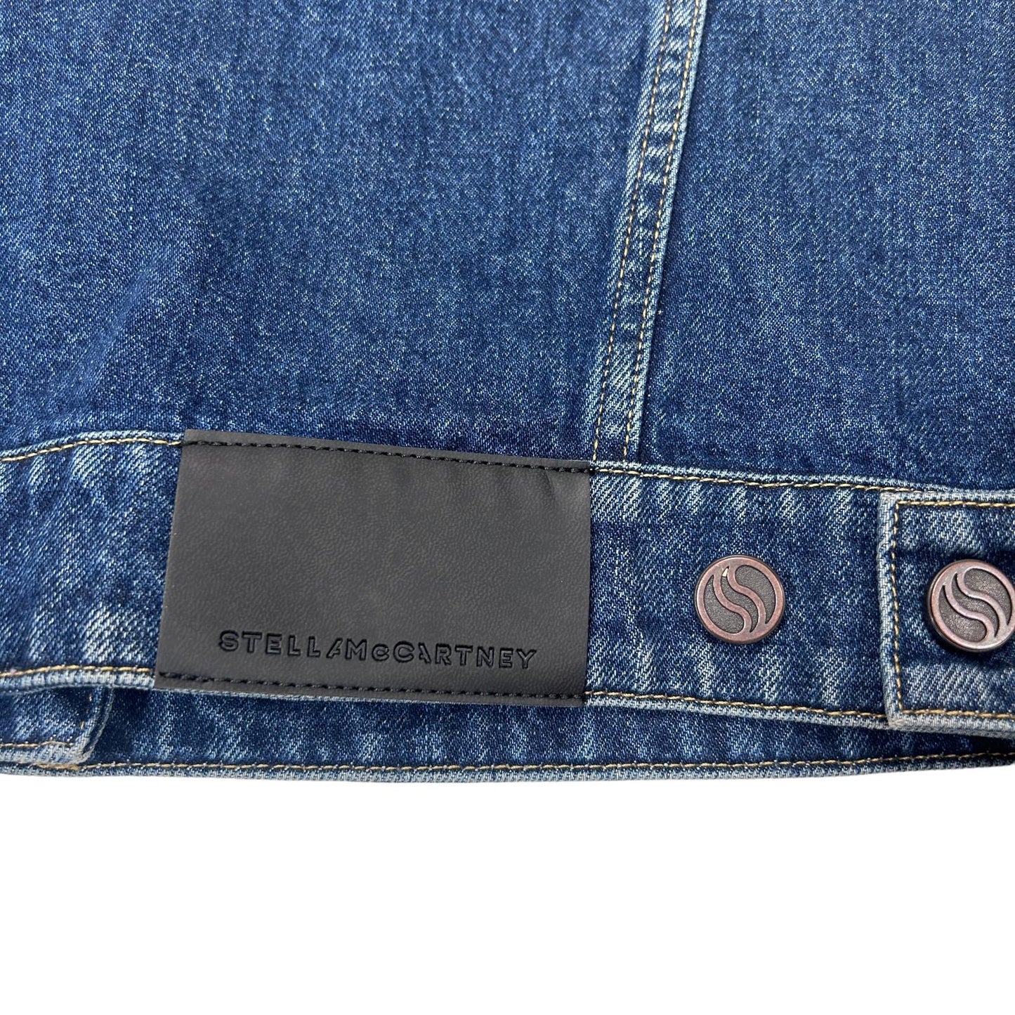 STELLA MCCARTNEY DENIM LAYERD COTTON JACKET - BLUE - MEDIUM - NEW RRP990