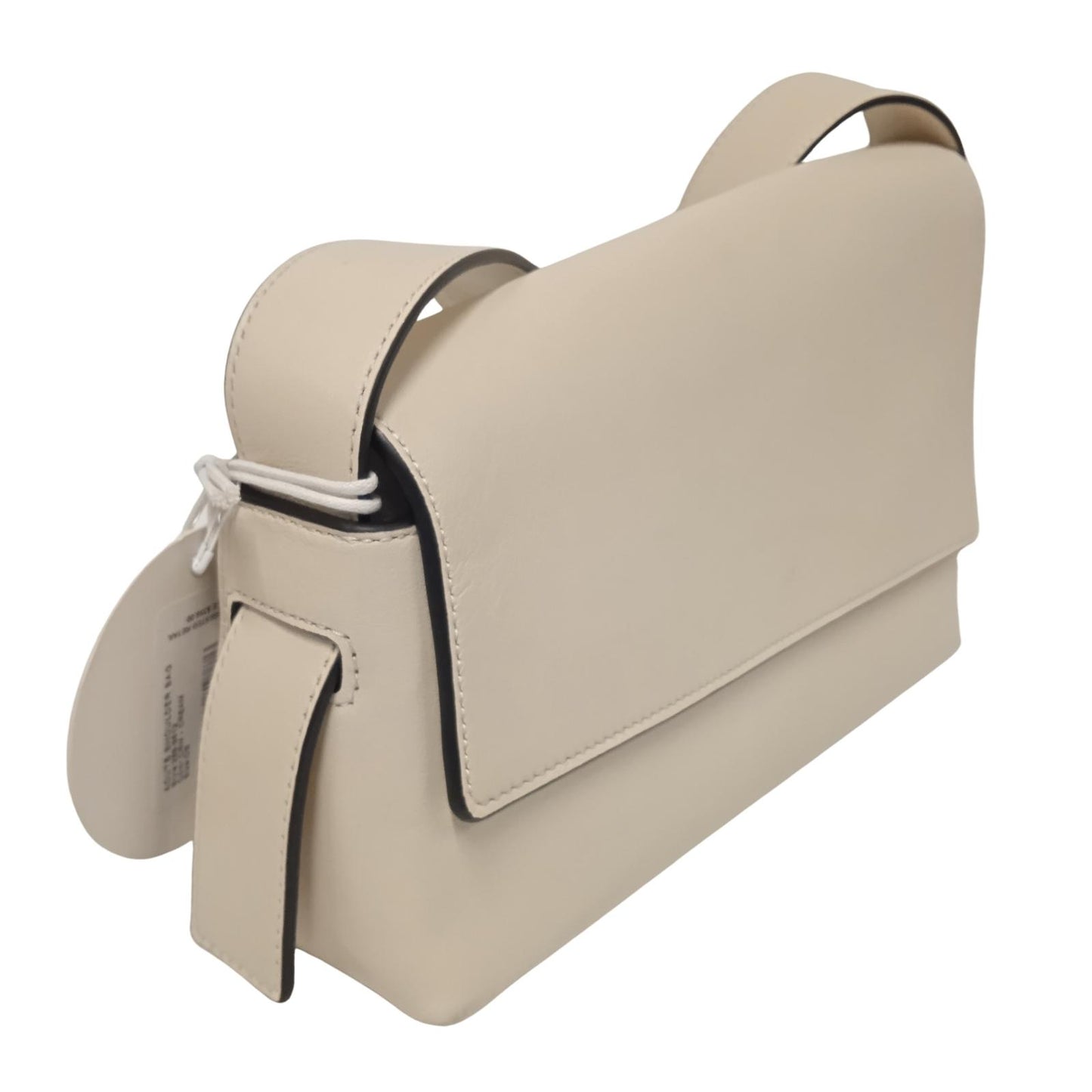 STAUD Ladies Cream Beige Leather Acute Shoulder Bag Size Small RRP280 NEW