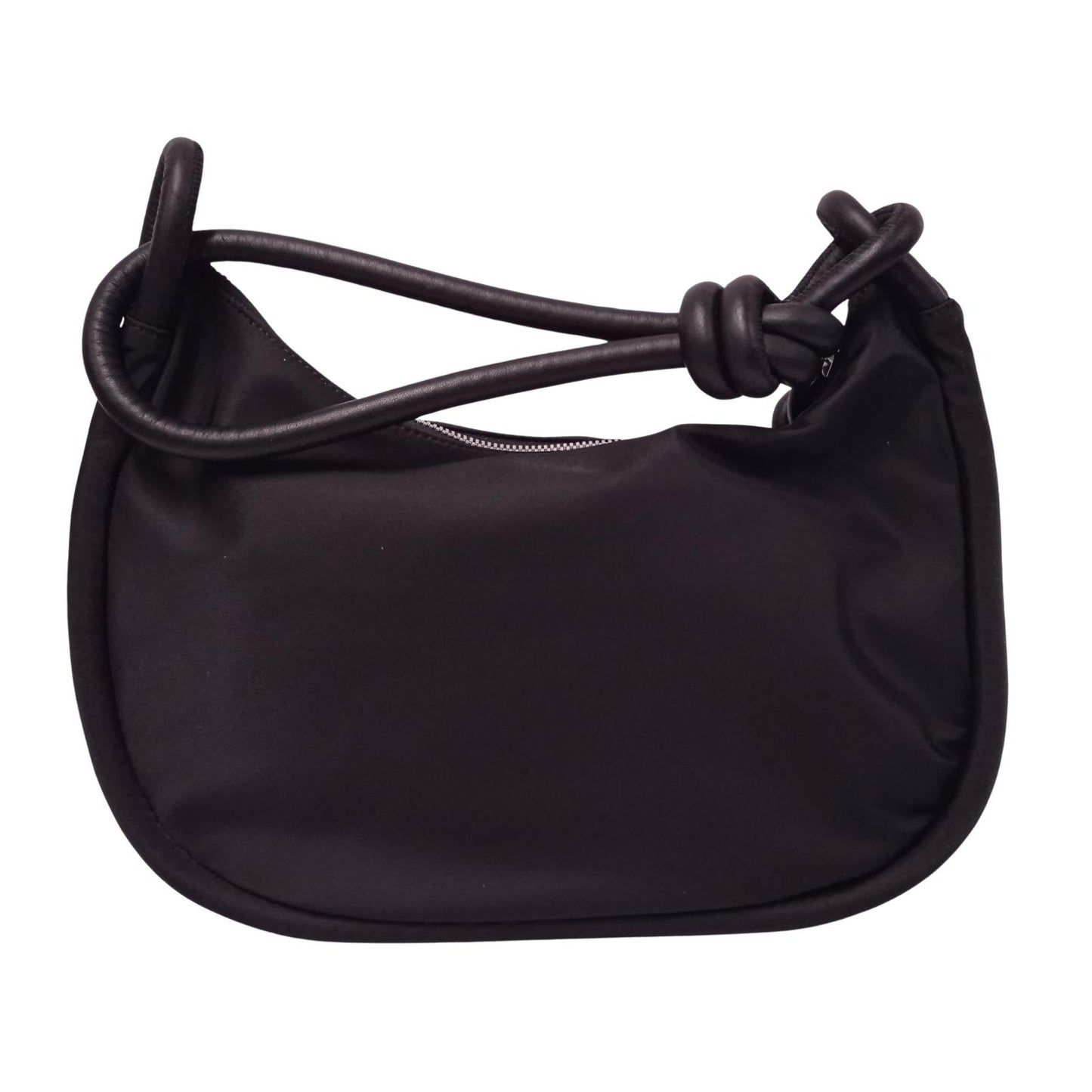 GANNI Ladies Black Recycled Shell Knot Strap Medium Shoulder Bag RRP245 NEW