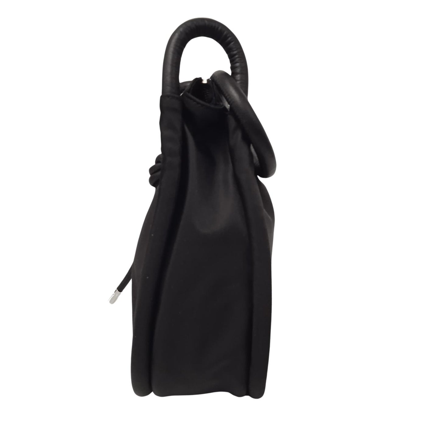 GANNI Ladies Black Recycled Shell Knot Strap Medium Shoulder Bag RRP245 NEW