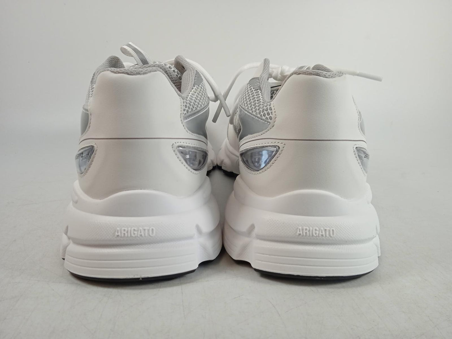 AXEL ARIGATO Men's White & Silver Marathon Runner Trainers EU45 UK10 RRP270 NEW