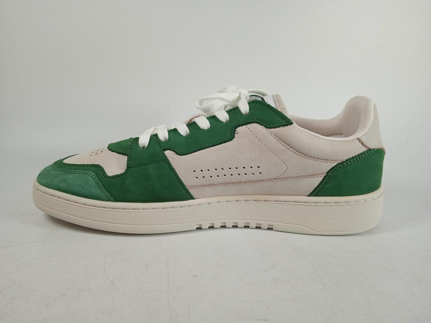 AXEL ARIGATO Men's Green & White Leather Dice Lo Trainers EU44 UK9.5 RRP205 NEW