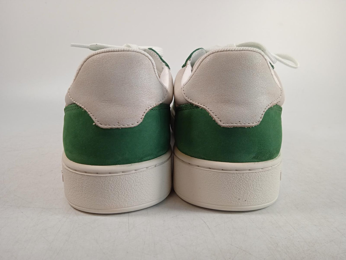AXEL ARIGATO Men's Green & White Leather Dice Lo Trainers EU44 UK9.5 RRP205 NEW