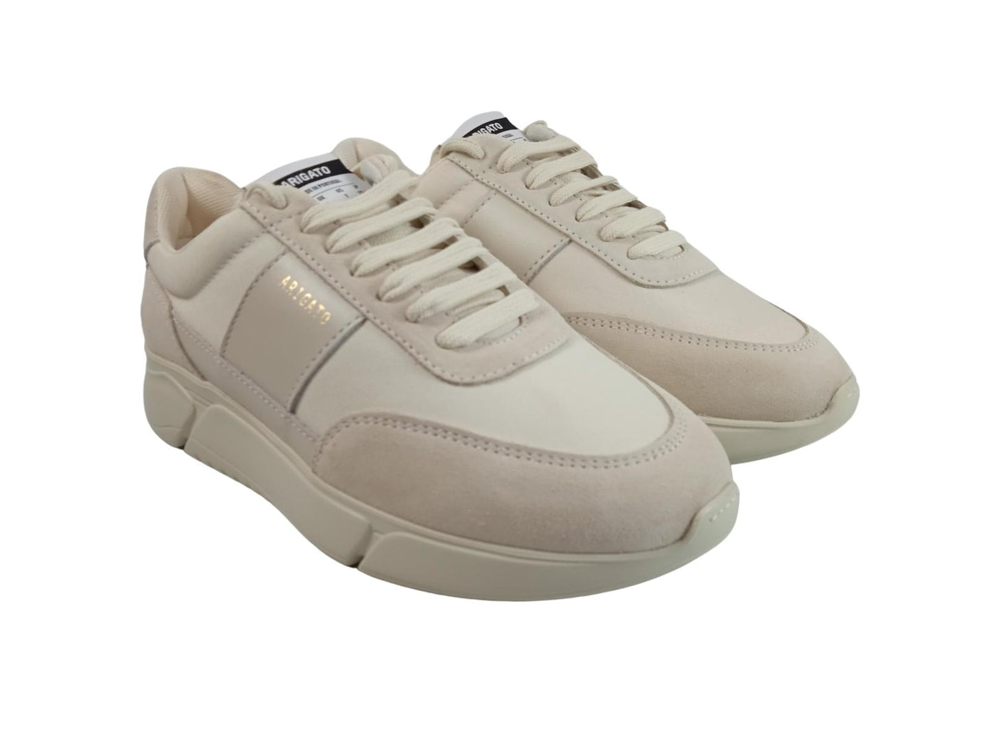 AXEL ARIGATO Men's White Leather Genesis Monochrome Trainers EU39 UK6 RRP205 NEW