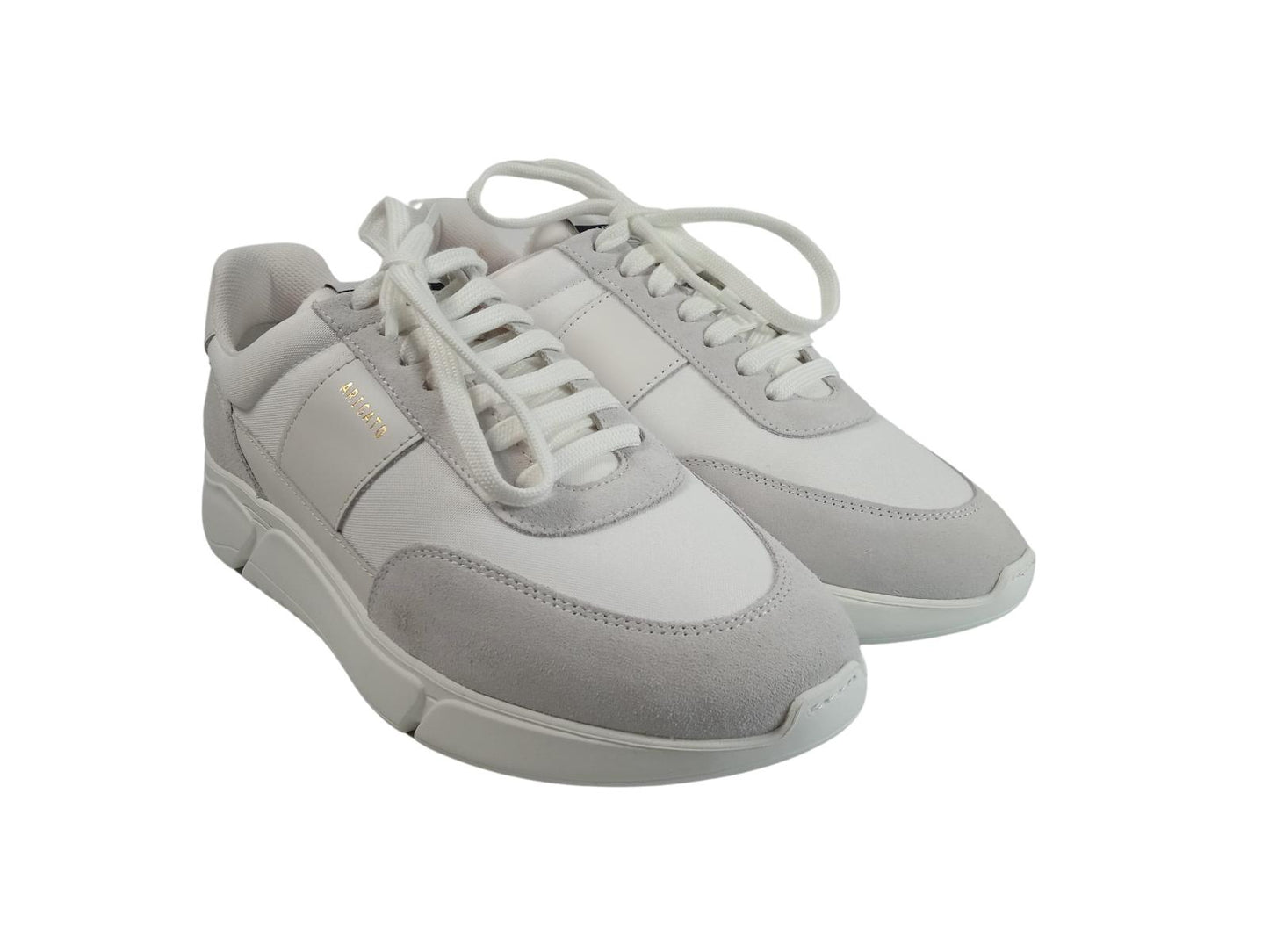 AXEL ARIGATO Men's White Suede Genesis Vintage Runner Trainers UK9 RRP205 NEW