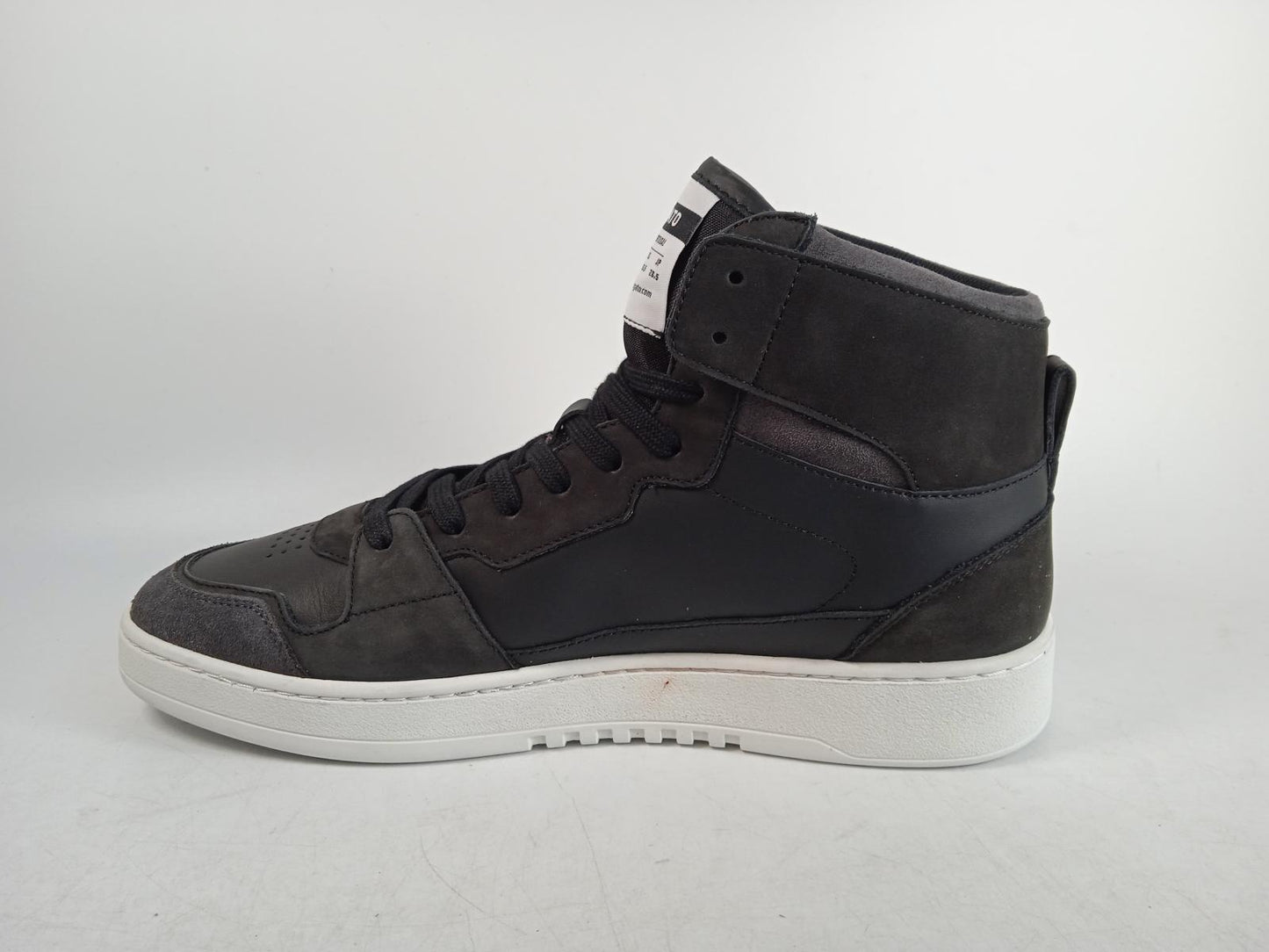 AXEL ARIGATO Men's Black Leather Dice Hi Lace-Up Trainers Size UK9.5 RRP175 NEW