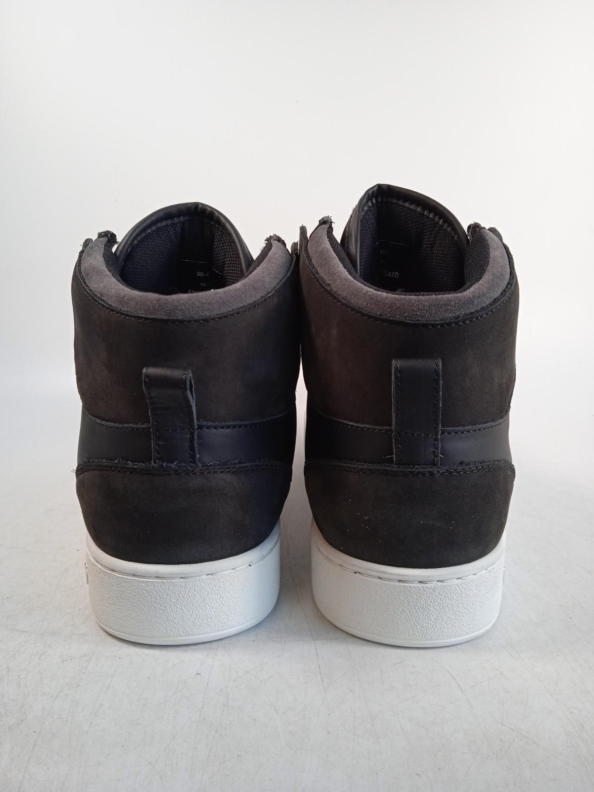 AXEL ARIGATO Men's Black Leather Dice Hi Lace-Up Trainers Size UK9.5 RRP175 NEW
