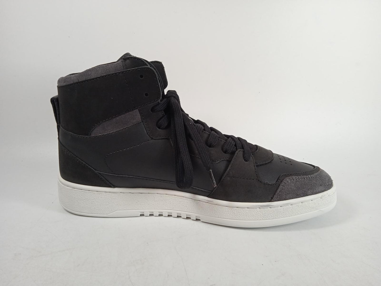 AXEL ARIGATO Men's Black Leather Dice Hi High-Top Trainers Size UK8 RRP175 NEW
