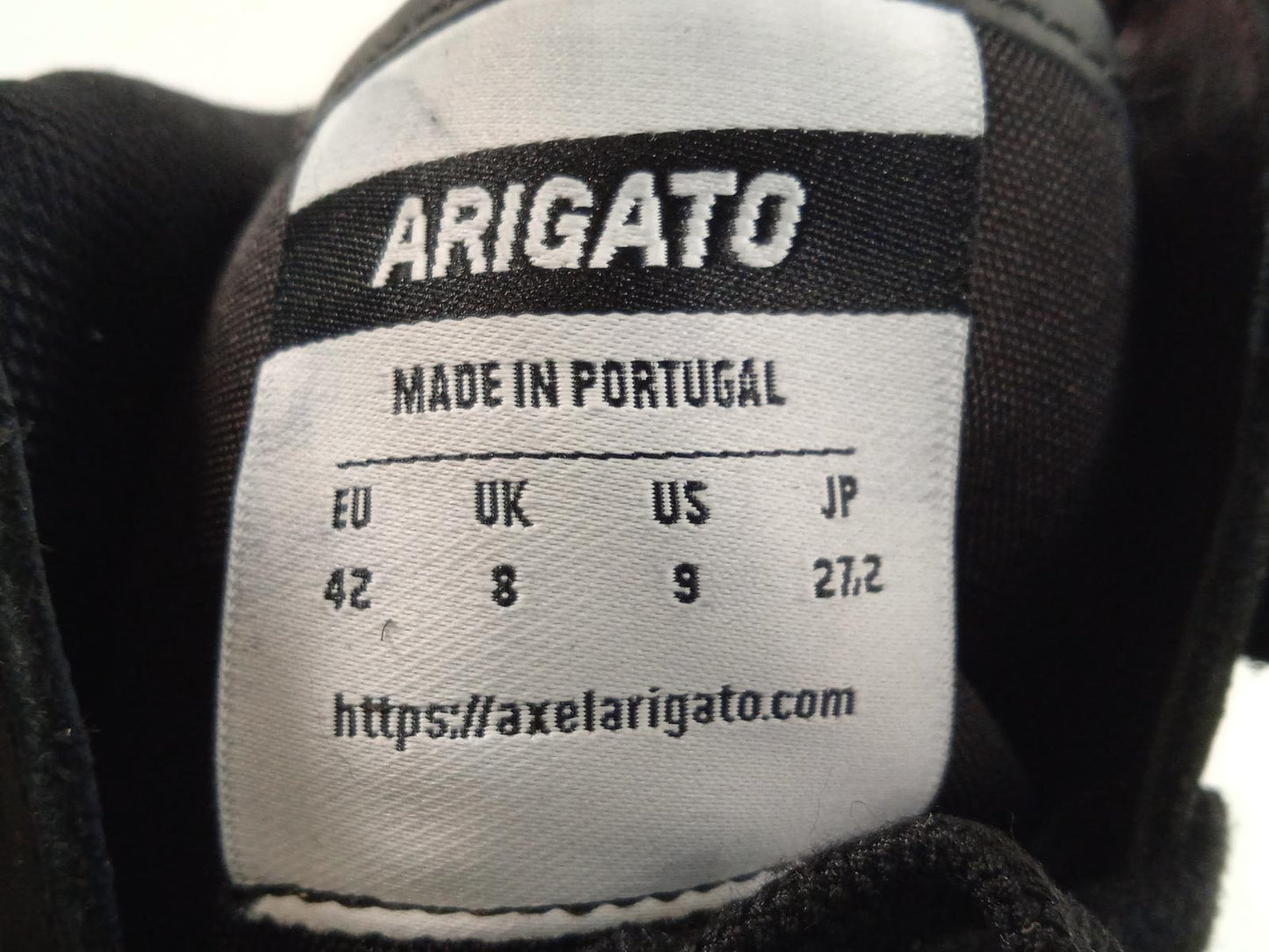 AXEL ARIGATO Men's Black Leather Dice Hi High-Top Trainers Size UK8 RRP175 NEW