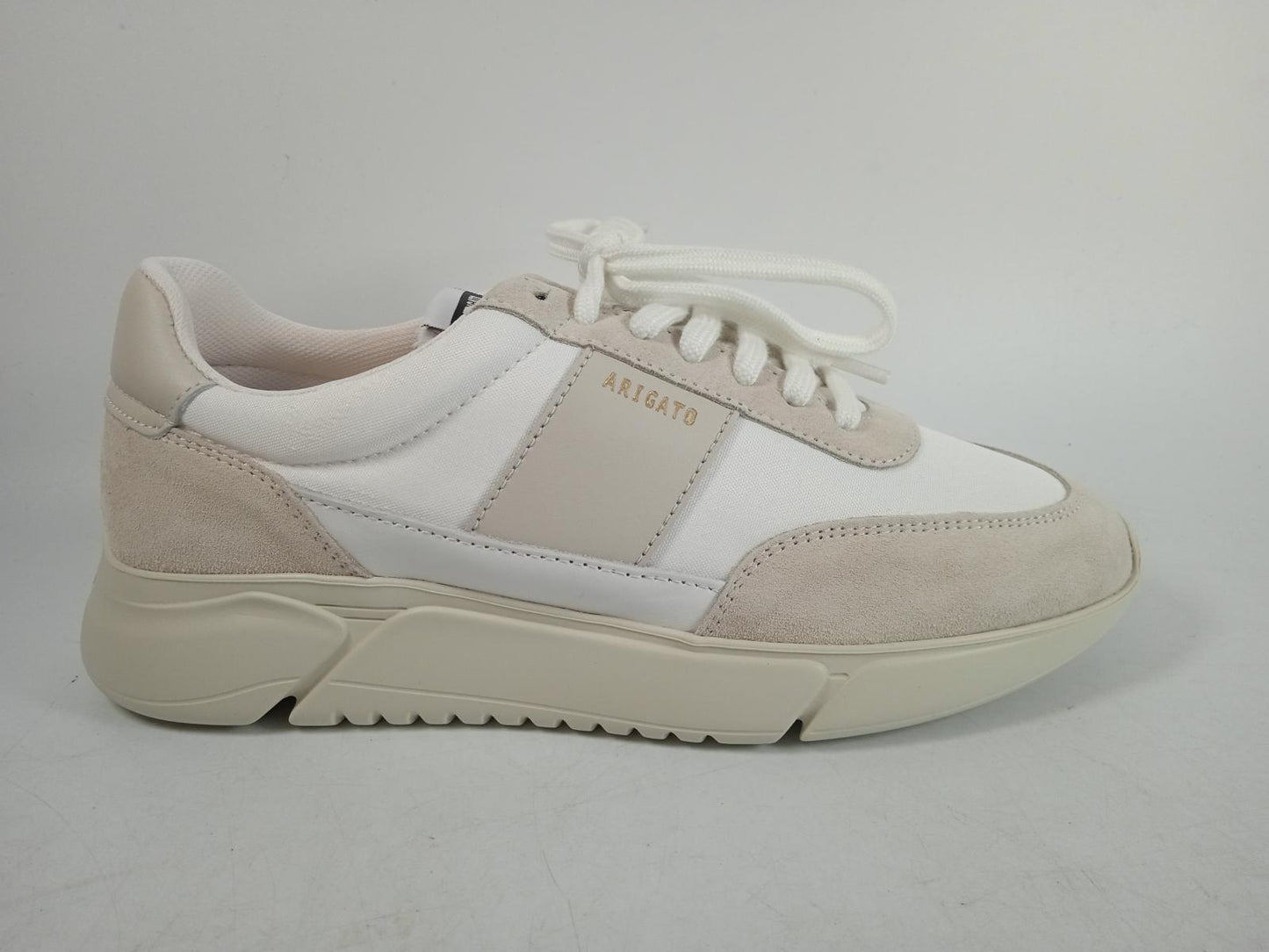 AXEL ARIGATO Men's White & Beige Genesis Vintage Runner Trainers UK7 RRP205 NEW