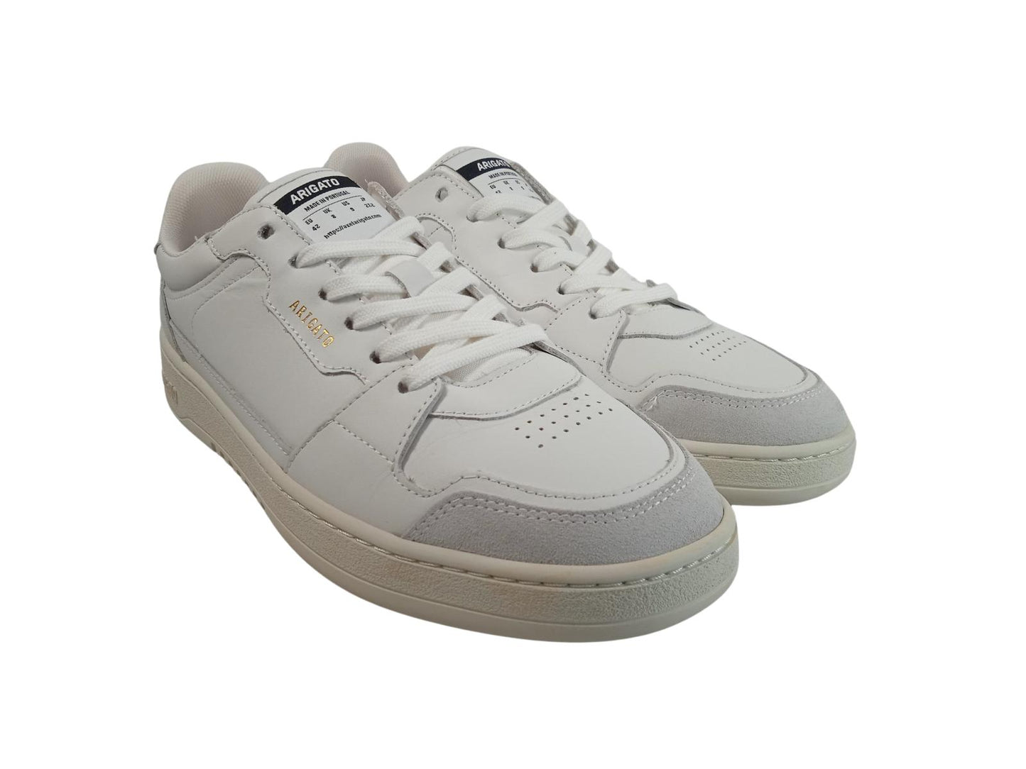 AXEL ARIGATO Men's White Leather Ace Lo Lace-Up Trainers Size UK8 RRP175 NEW