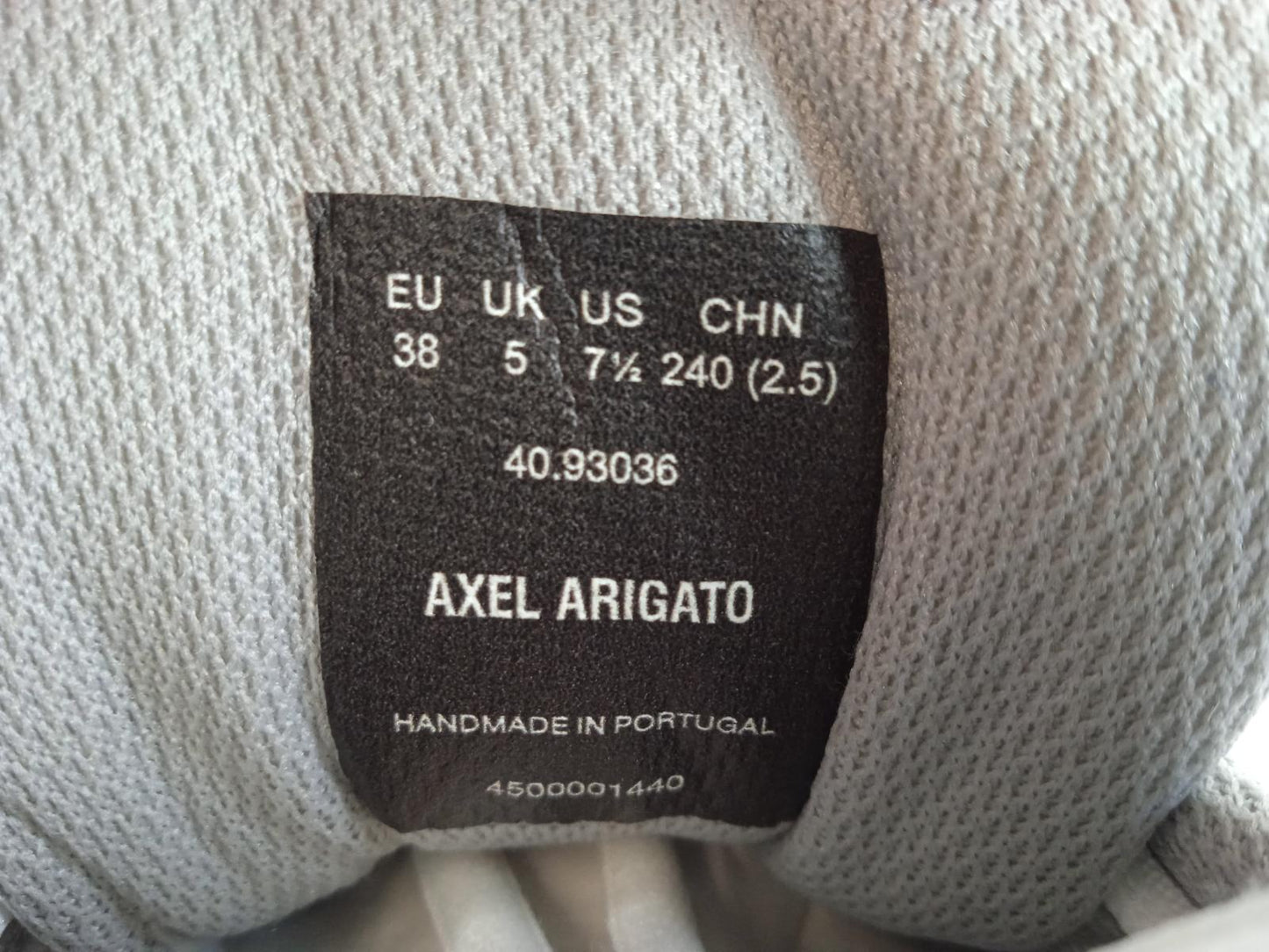 AXEL ARIGATO Ladies White & Silver Marathon Runner Trainers Size UK5 RRP290 NEW
