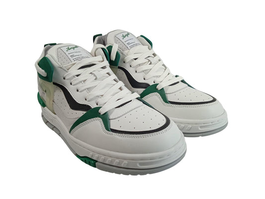 AXEL ARIGATO Men's White & Green Leather Astro Trainers Size UK8 RRP300 NEW
