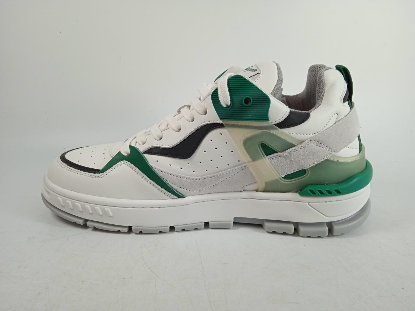 AXEL ARIGATO Men's White & Green Leather Astro Trainers Size UK8 RRP300 NEW