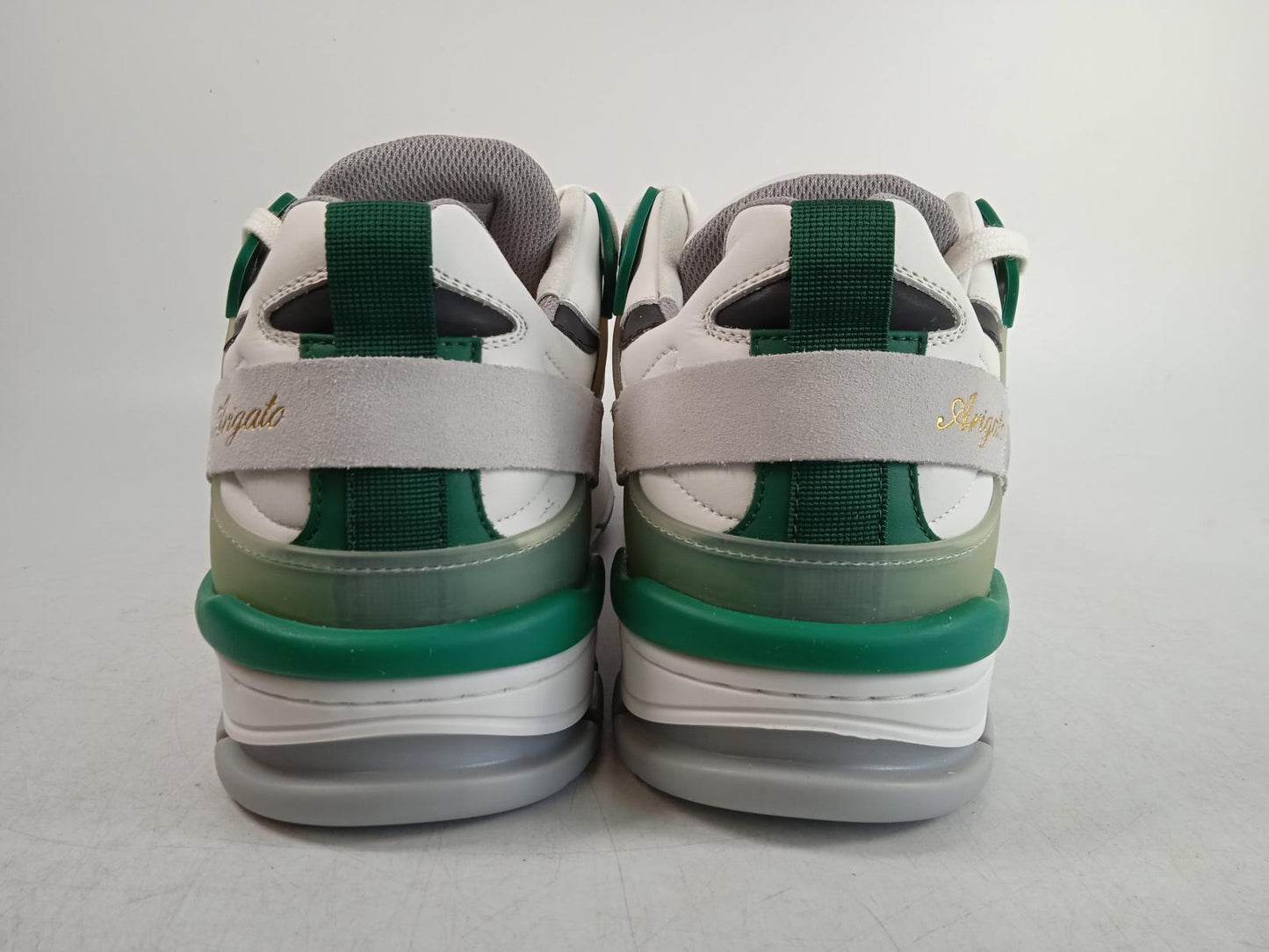AXEL ARIGATO Men's White & Green Leather Astro Trainers Size UK8 RRP300 NEW