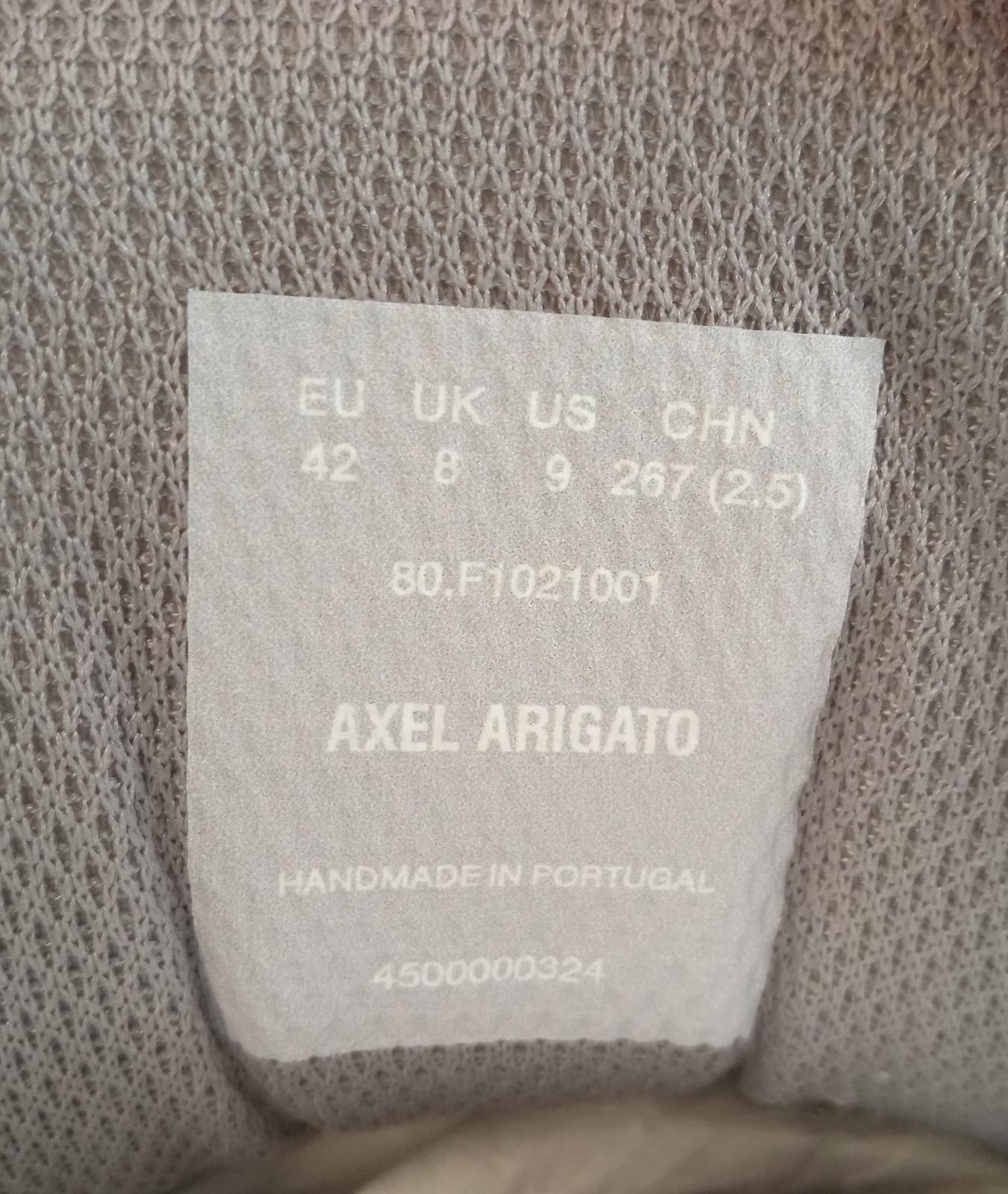 AXEL ARIGATO Men's White & Green Leather Astro Trainers Size UK8 RRP300 NEW