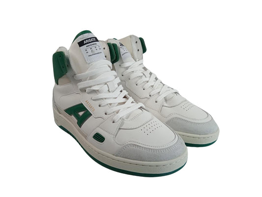 AXEL ARIGATO Men's White & Green Leather A-Dice Hi Trainers UK8 RRP225 NEW