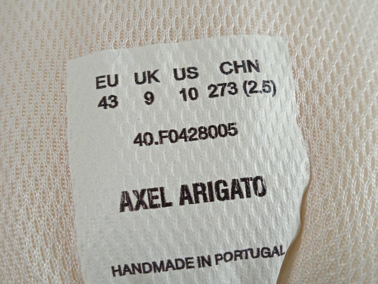 AXEL ARIGATO Men's White & Green Leather A-Dice Hi Trainers UK8 RRP225 NEW