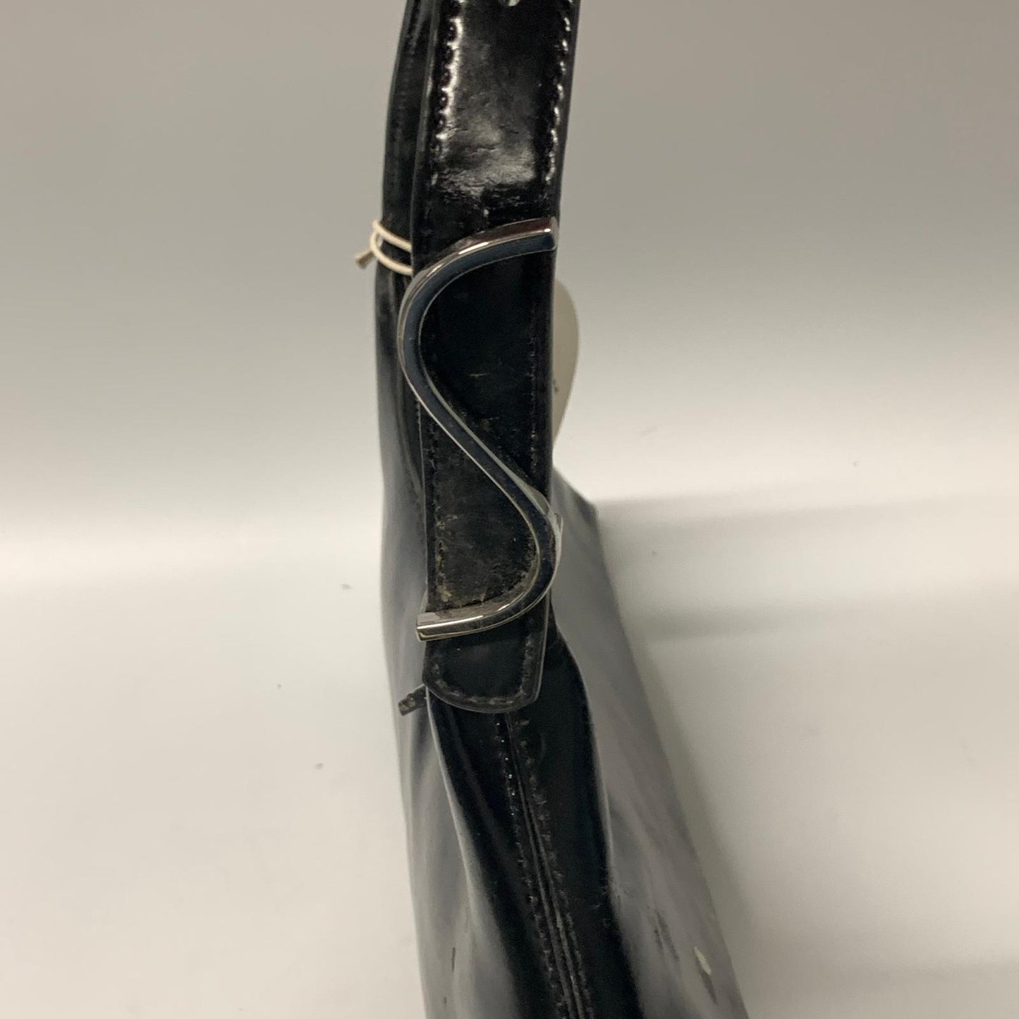 STAUD Black Small Estelle Patent Leather Shoulder Bag Handbag NEW RRP 240