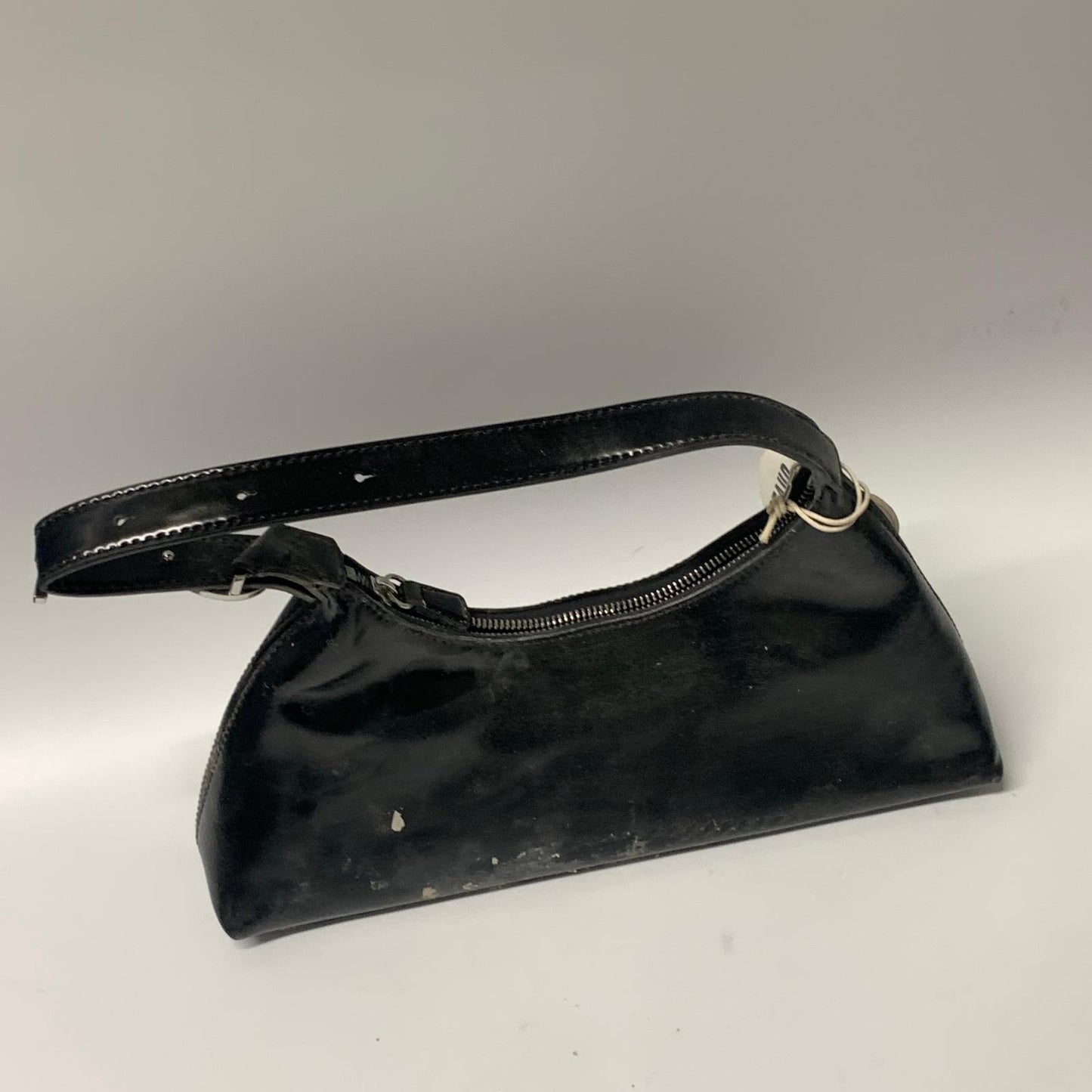 STAUD Black Small Estelle Patent Leather Shoulder Bag Handbag NEW RRP 240
