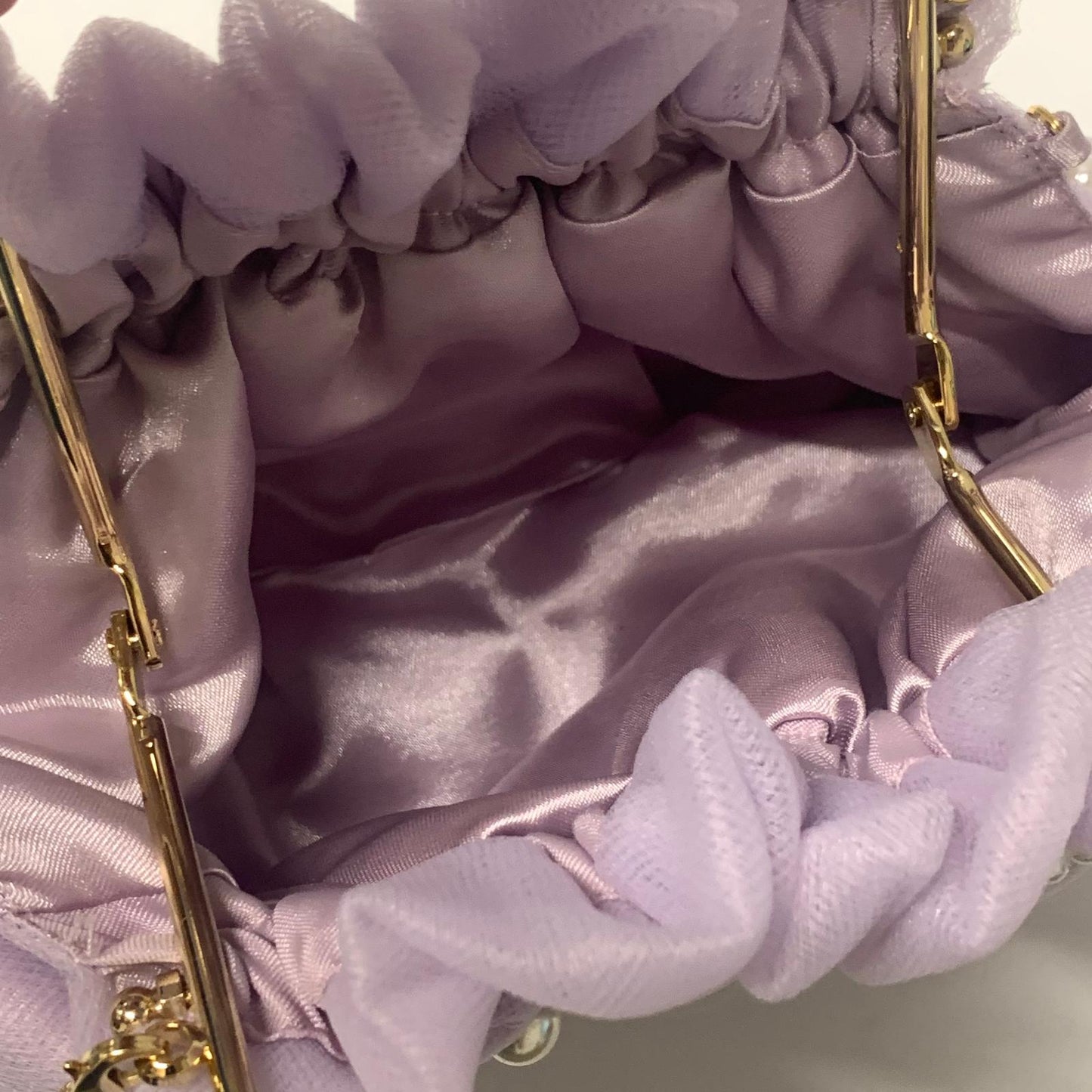ROSANTICA Purple Tutu Pearl Tulle Embroided Frame Mini Handbag NEW RRP 710