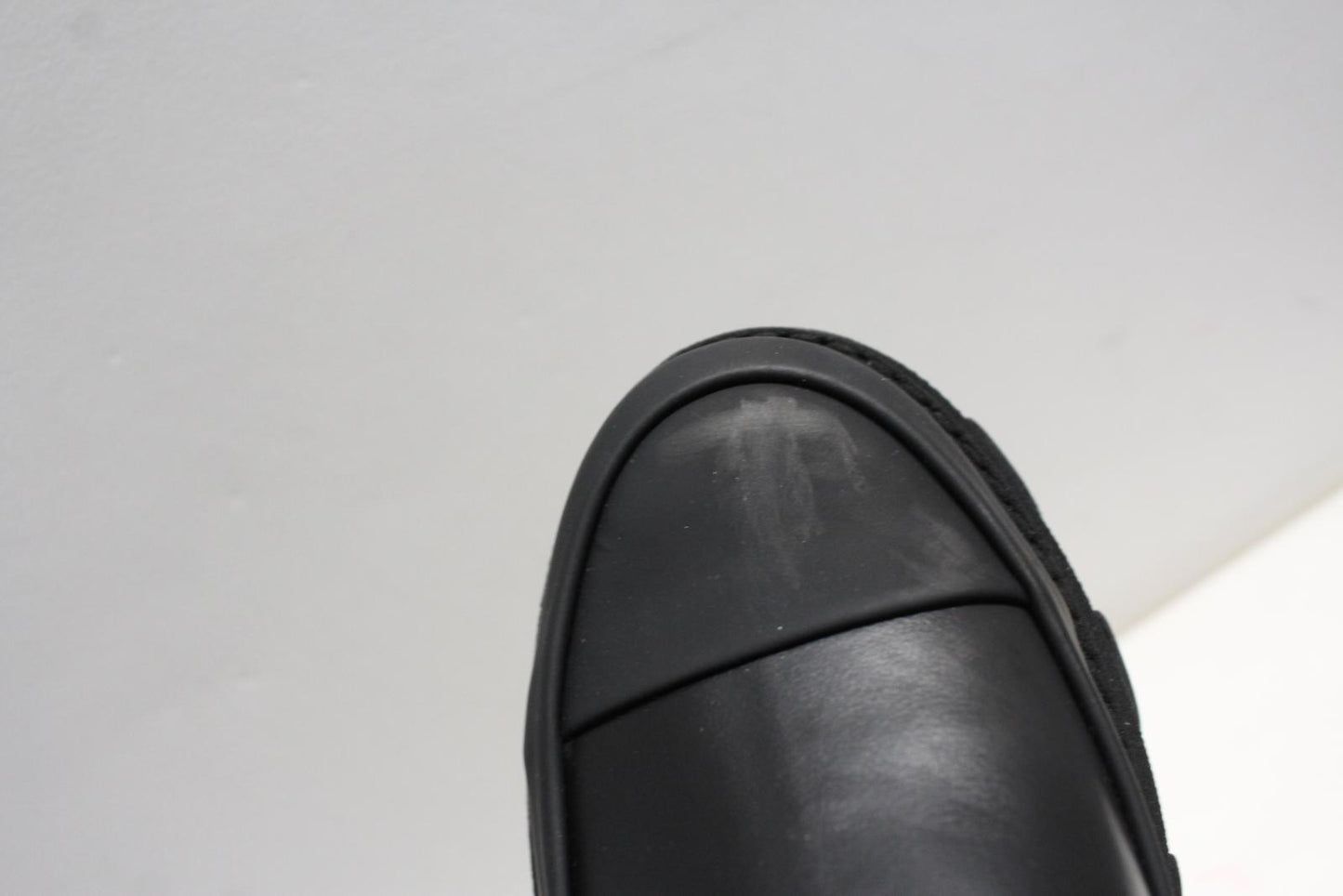 GANNI Ladies S1910 Black Leather Yellow Stitch Mid Chelsea Boots UK6 NEW RRP355
