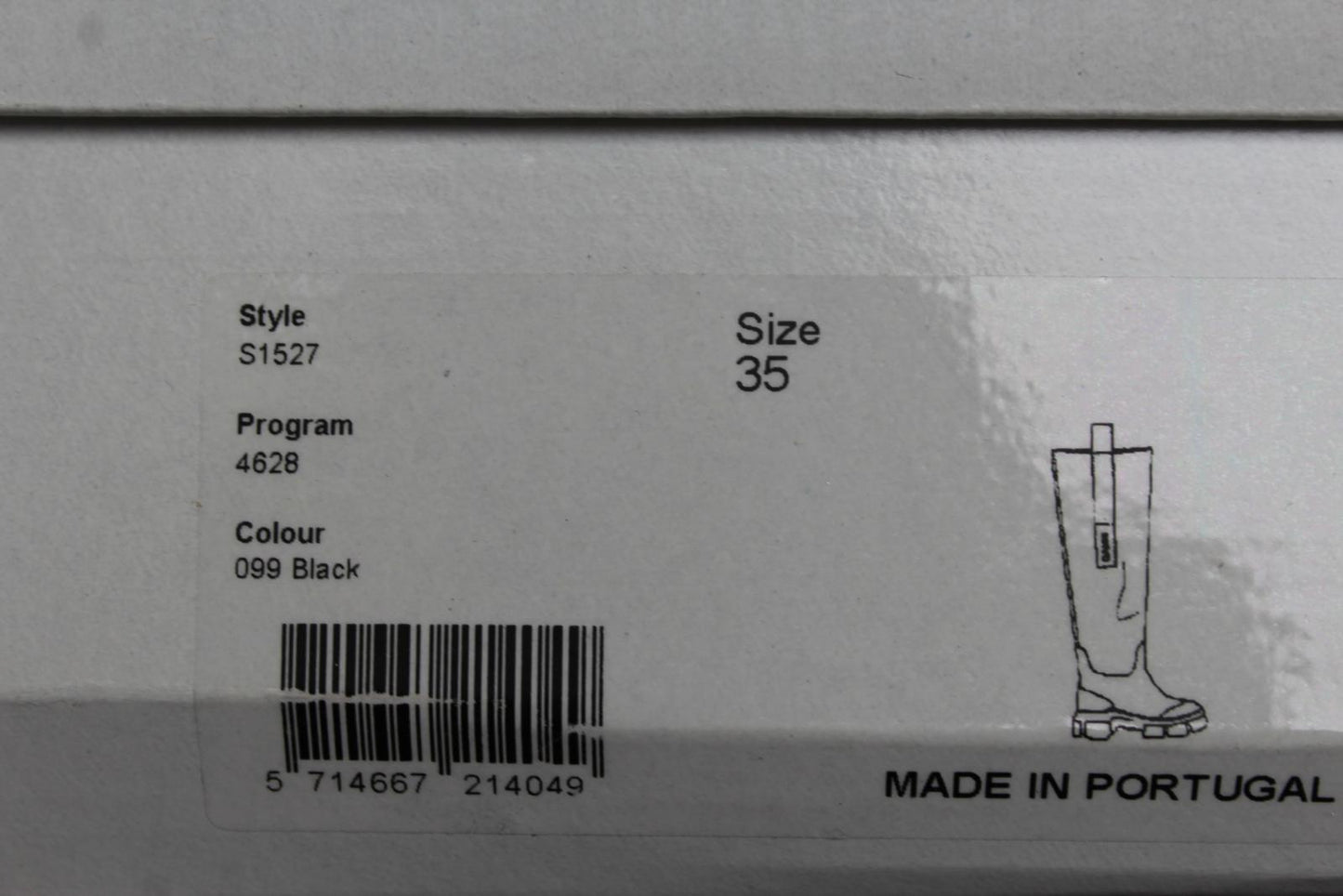GANNI Country Boots S1527 Black Rubber Knee High Womens EU35 UK2 NEW RRP215