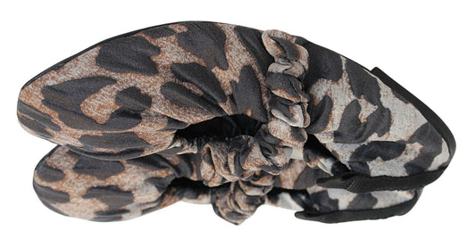 GANNI Ballet Shoes S1982 Brown Leopard Scrunchie Pumps EU36 UK3 NEW RRP225