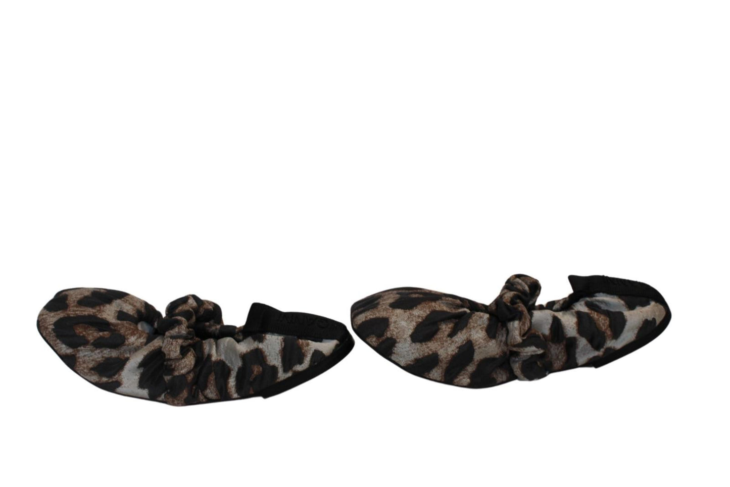 GANNI Ballet Shoes S1982 Brown Leopard Scrunchie Pumps EU36 UK3 NEW RRP225