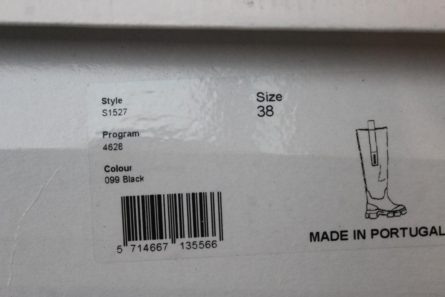 GANNI Ladies S1527 Black Recycled Rubber Country Boots EU38 UK5 NEW RRP215