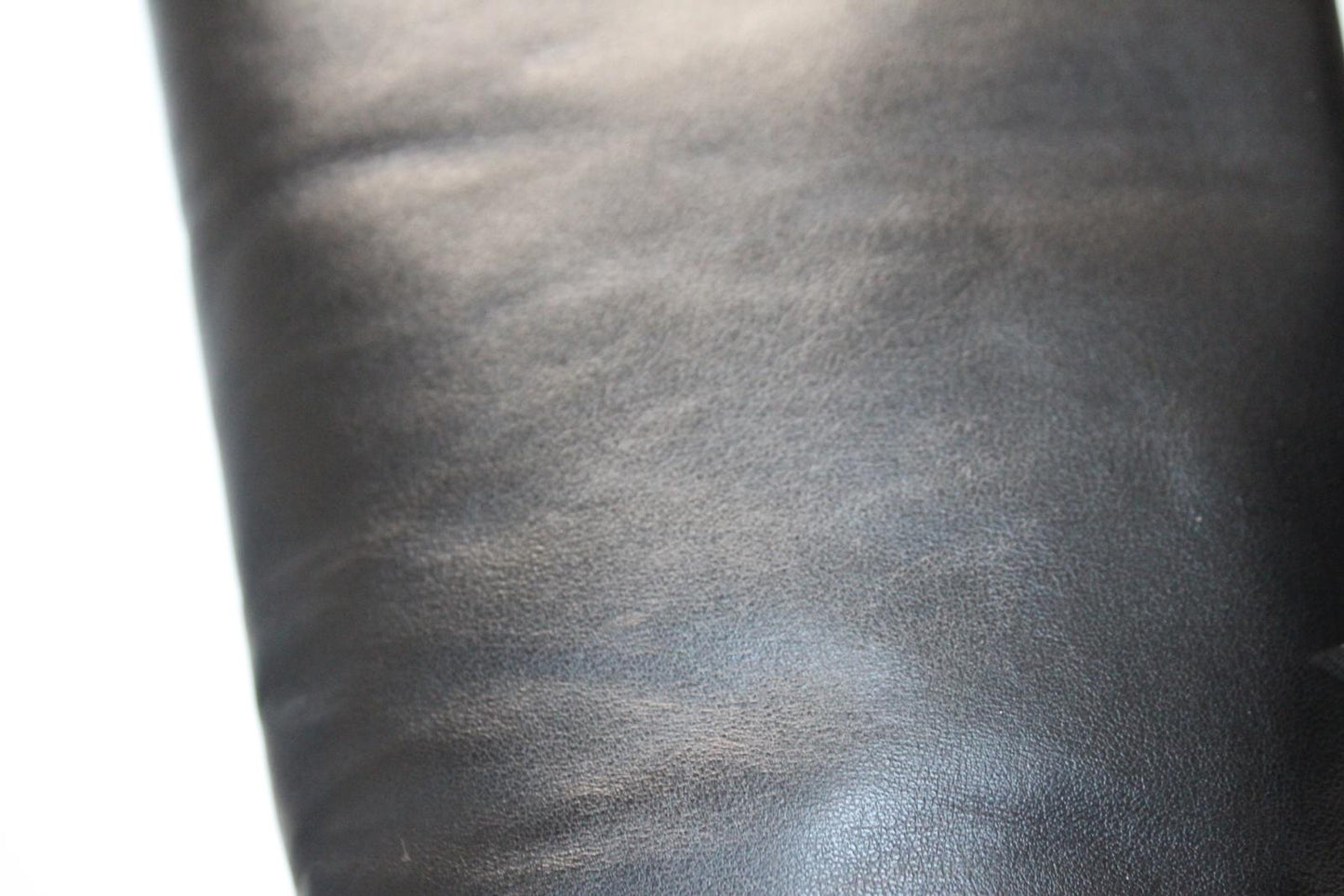 GANNI Ladies S1649 Black 85 Leather Knee High Chunky Boots EU38 UK5 NEW RRP405