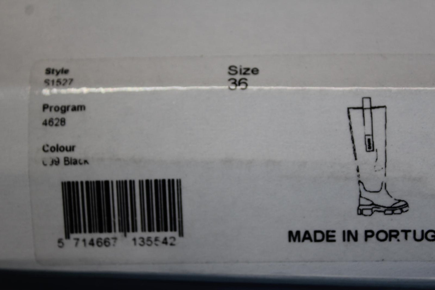 GANNI Ladies S1527 Black Recycled Rubber Country Boots EU36 UK3 NEW RRP215