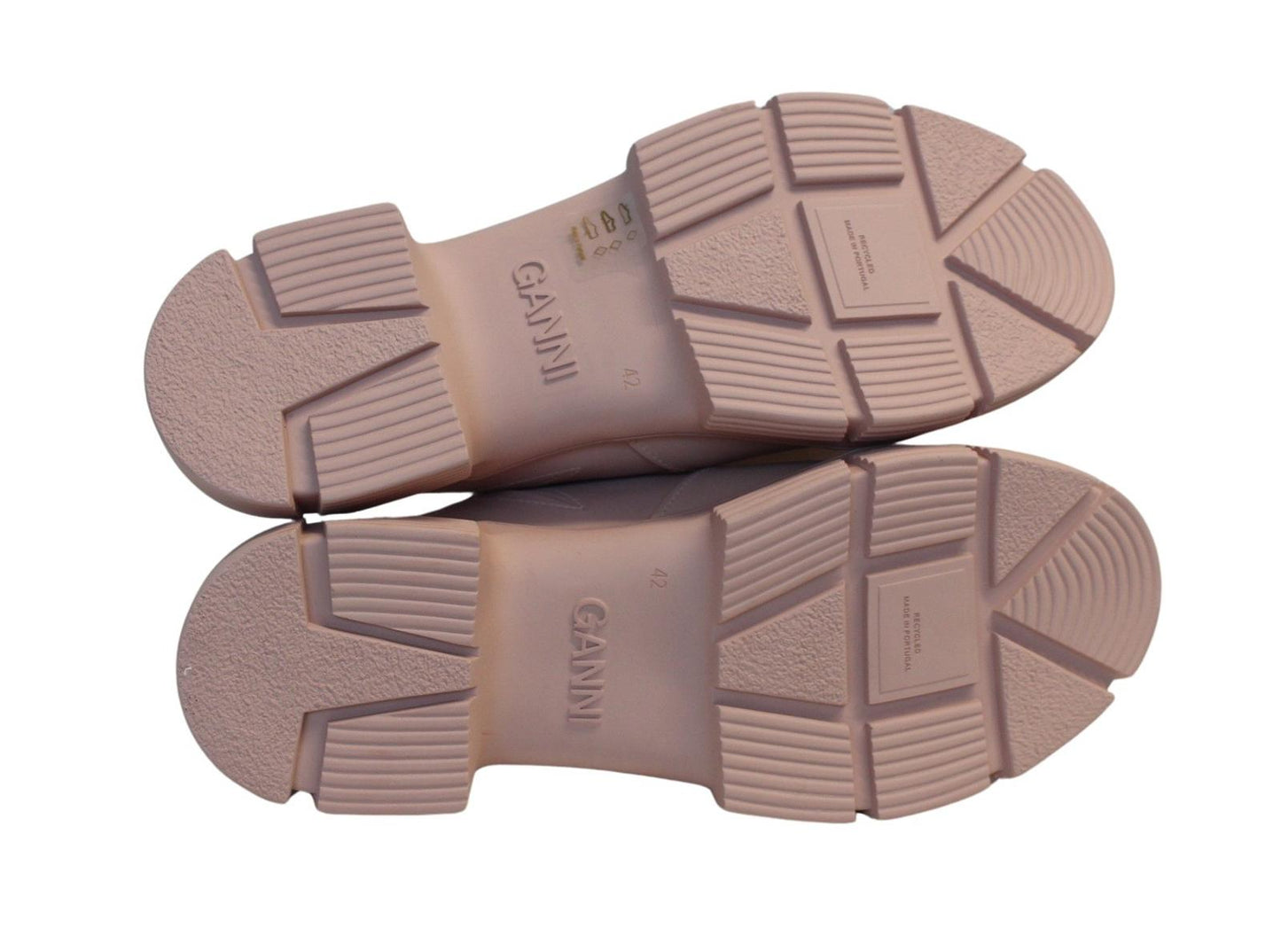 GANNI Ladies S1780 Pink Nectar Recycled Rubber City Mules EU42 UK9 NEW RRP195