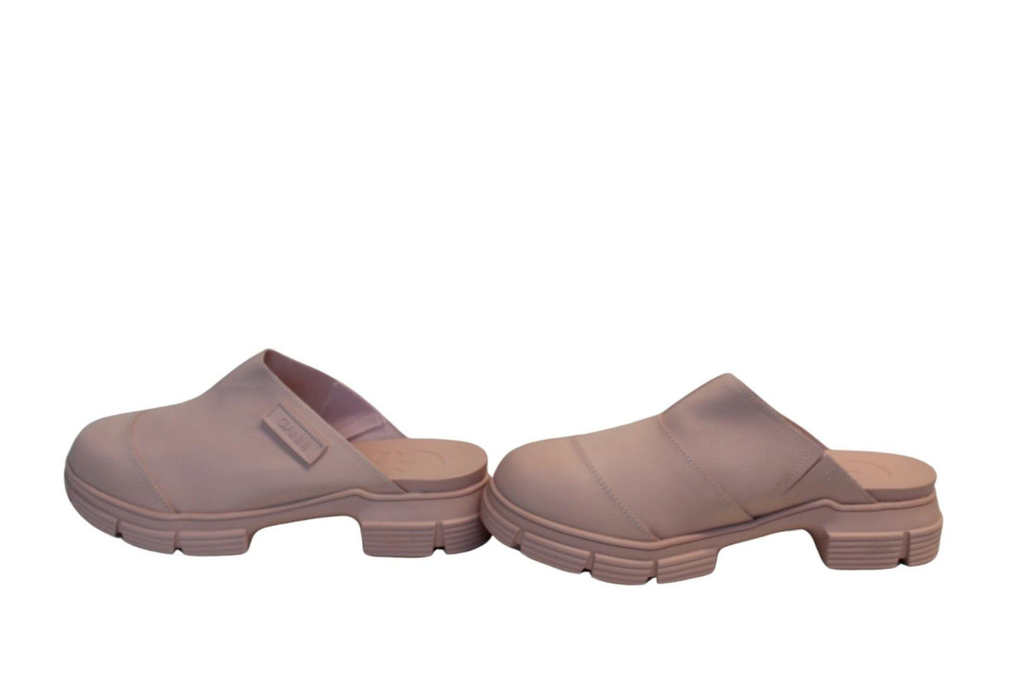 GANNI Ladies S1780 Pink Nectar Recycled Rubber City Mules EU42 UK9 NEW RRP195