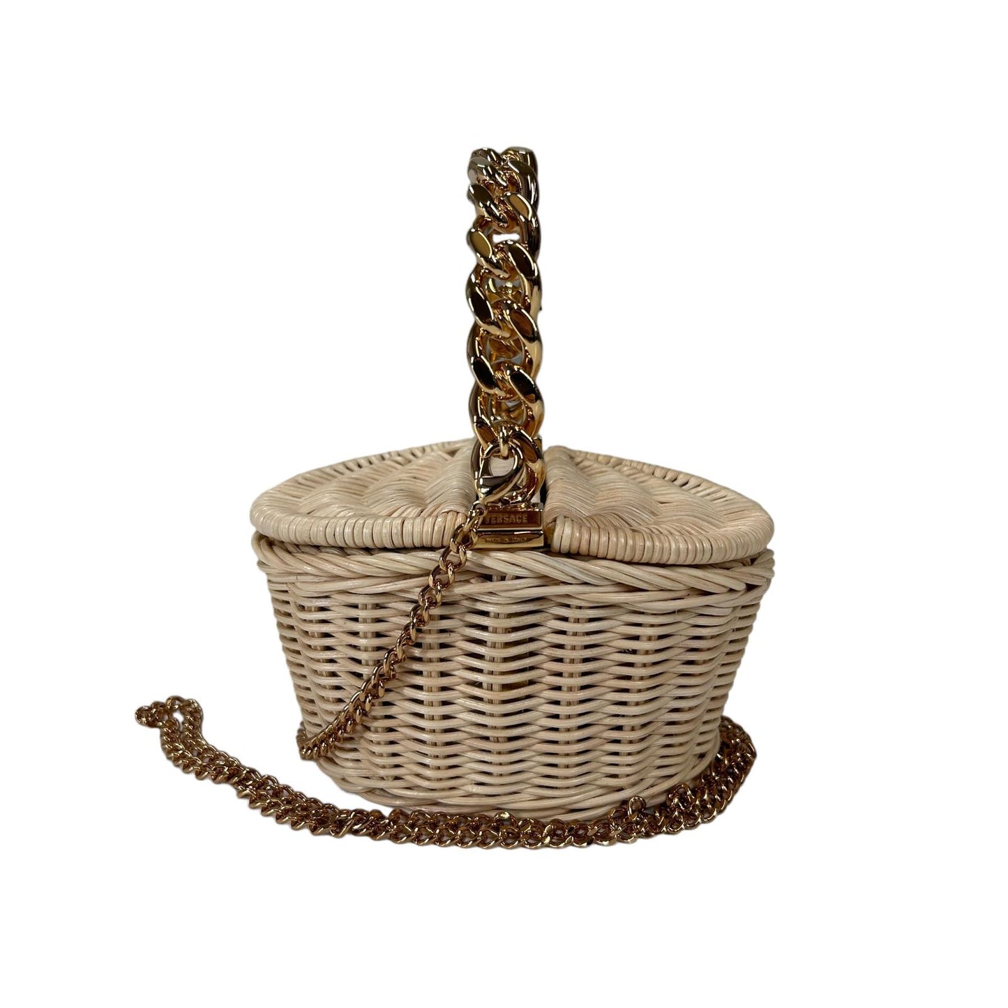 VERSACE RAFFIA MINI MEDUSA PICNIC TOTE BAG OS - NEW RRP 940