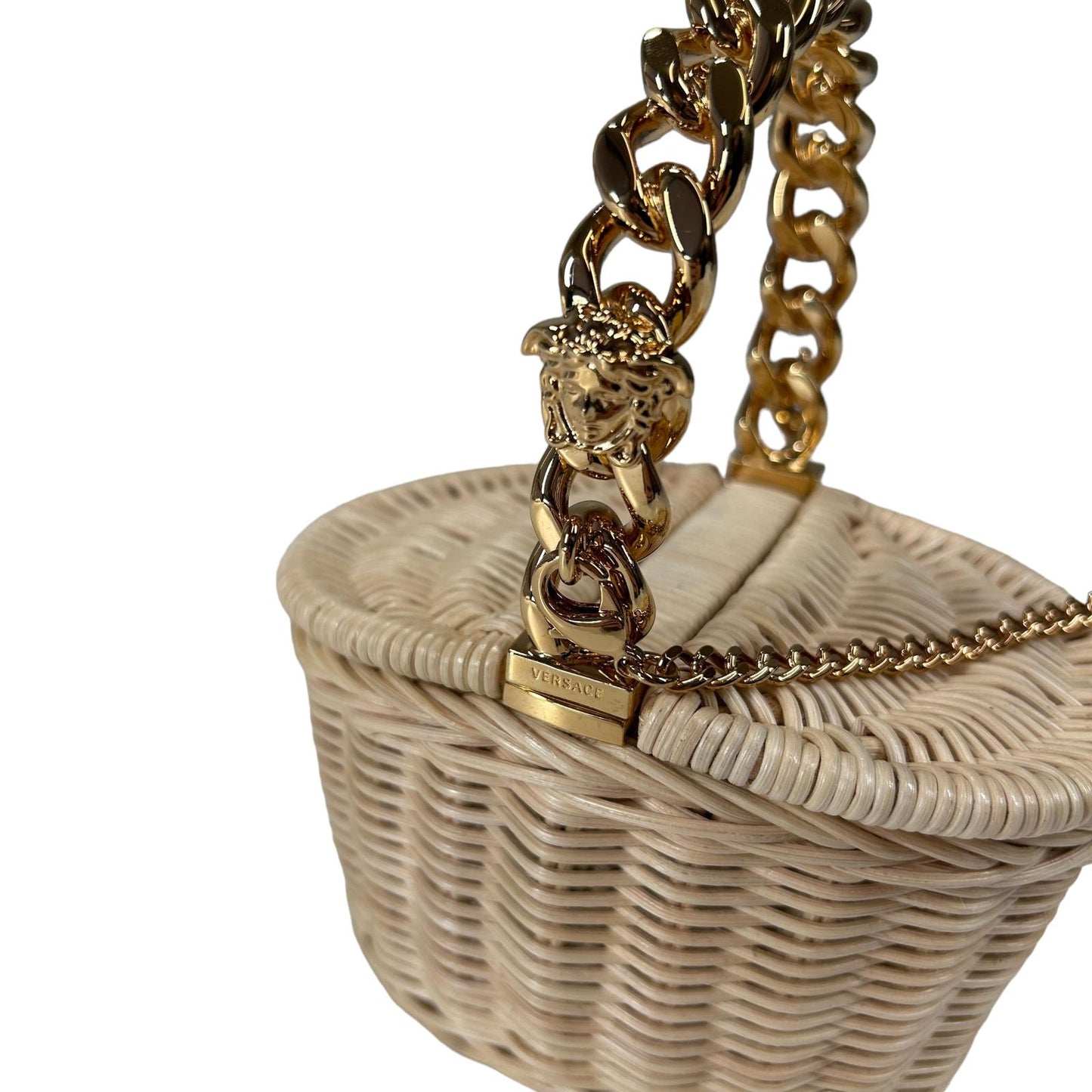 VERSACE RAFFIA MINI MEDUSA PICNIC TOTE BAG OS - NEW RRP 940