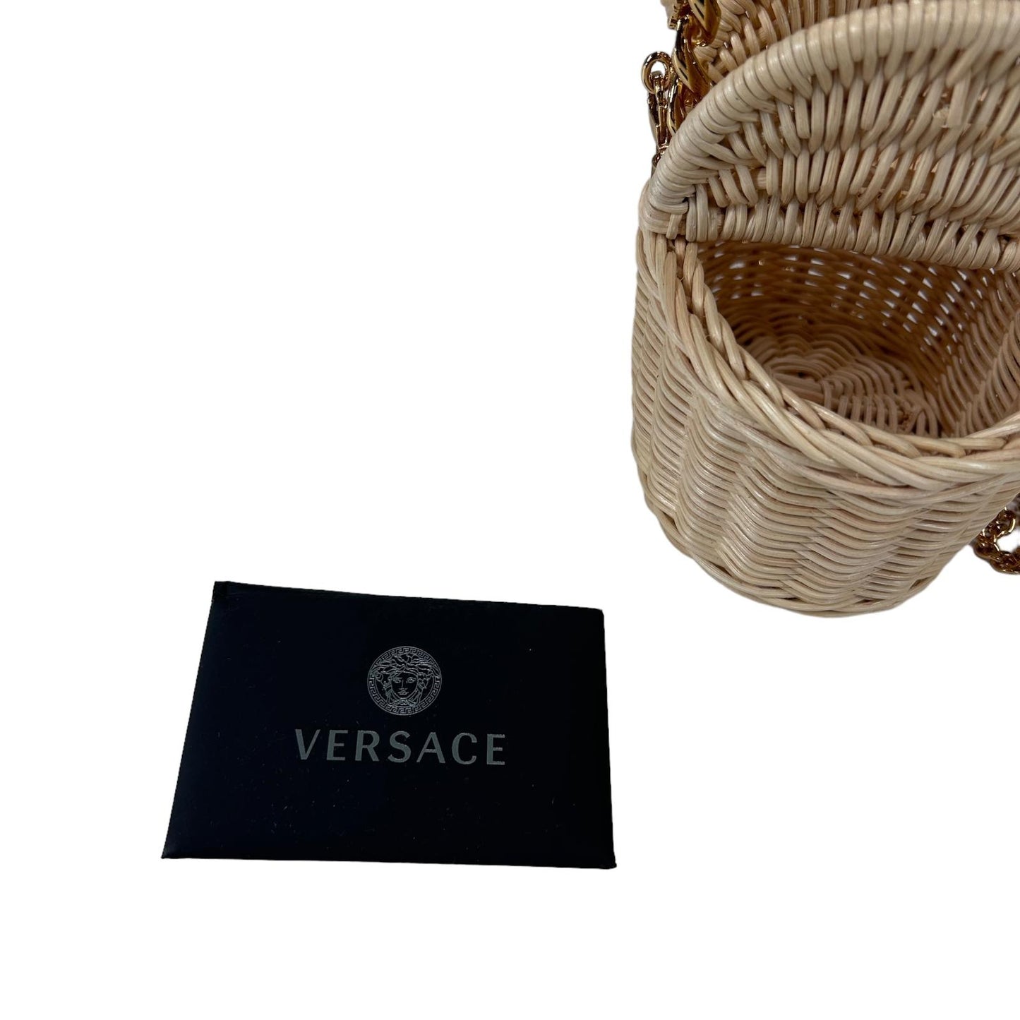 VERSACE RAFFIA MINI MEDUSA PICNIC TOTE BAG OS - NEW RRP 940