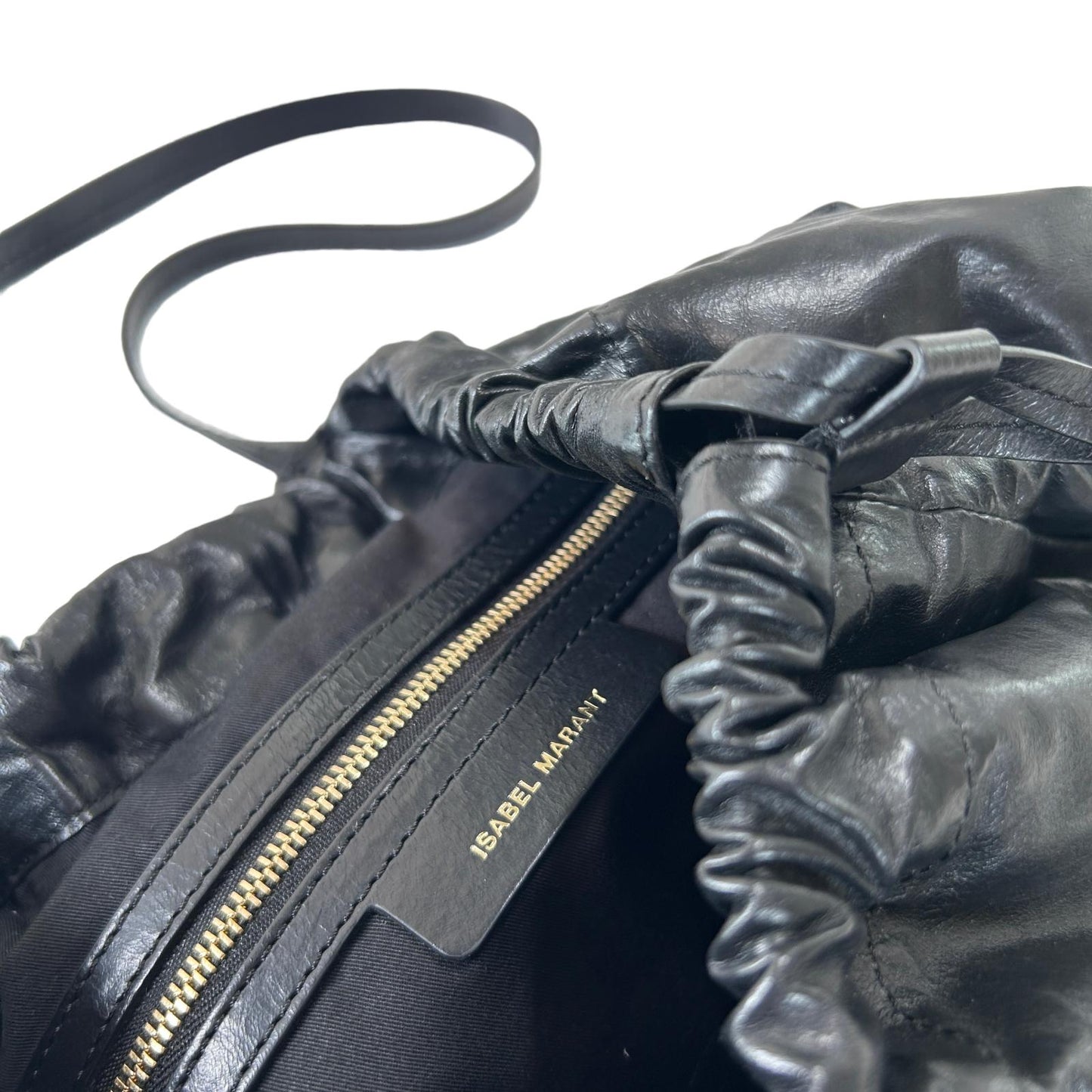 ISABEL MARANT CHAGAAR PADDED LEATHER LARGE HOLDALL BAG - BLACK NEW RRP 695