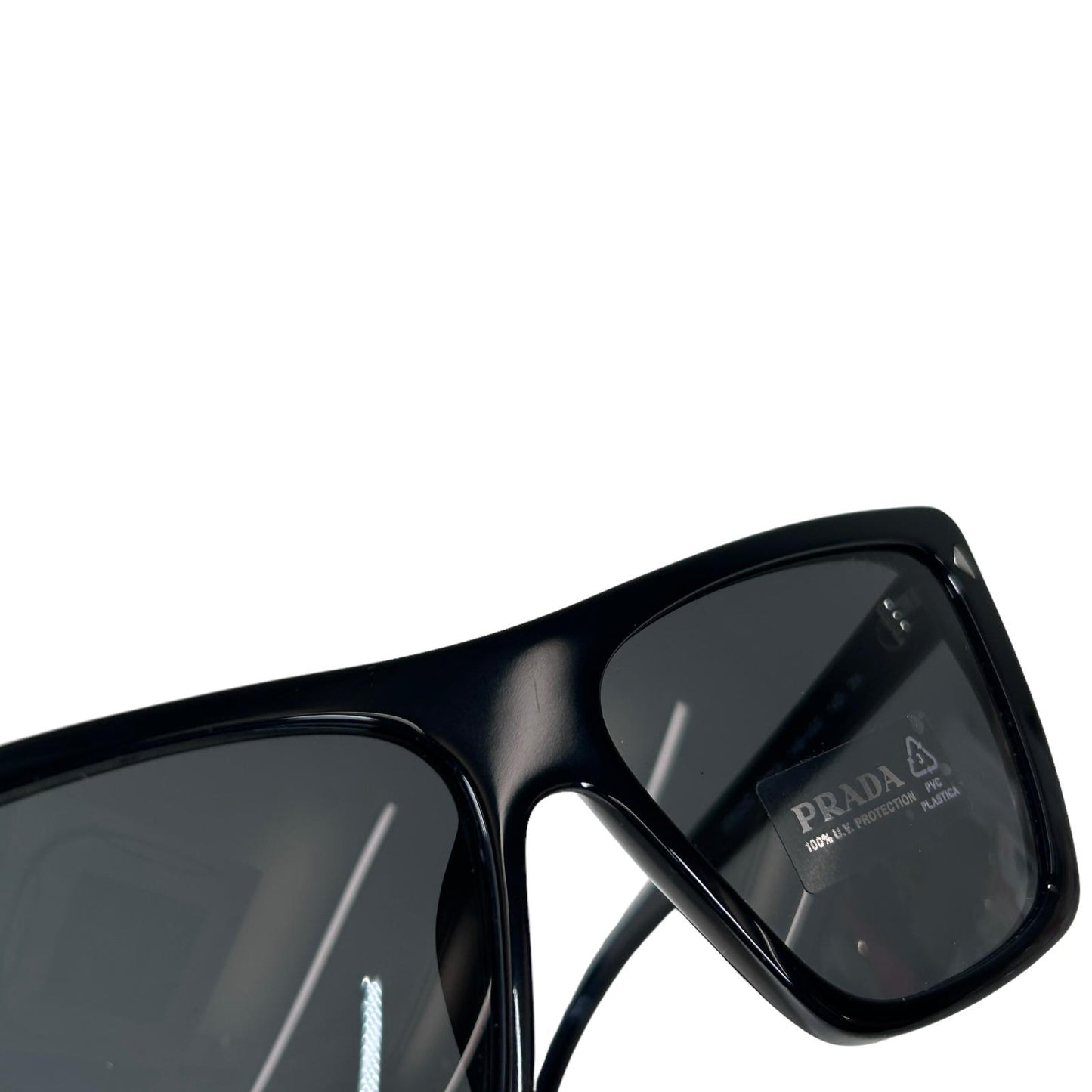 PRADA EYEWEAR SQUARE CATEYE SUNGLASSES - BLACK - NEW