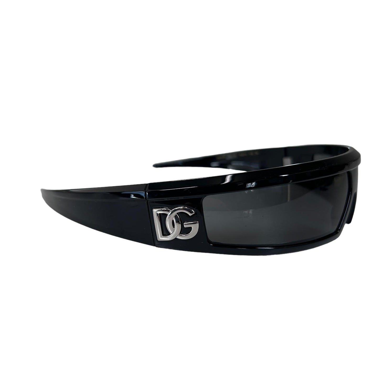 DOLCE & GABBANA EYEWEAR ROUND LOGO WRAP SUNGLASSES - NEW DEFECT