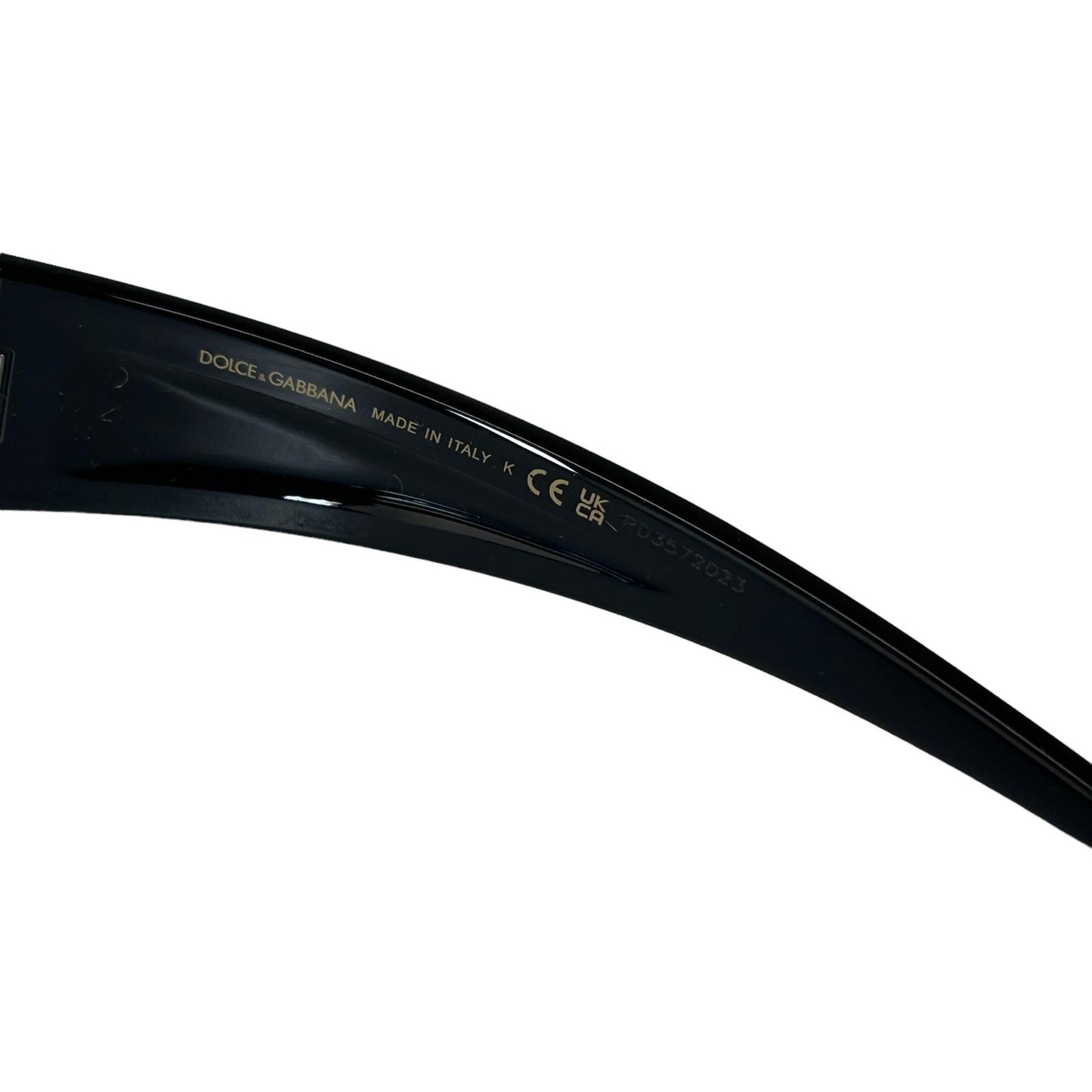 DOLCE & GABBANA EYEWEAR ROUND LOGO WRAP SUNGLASSES - NEW DEFECT