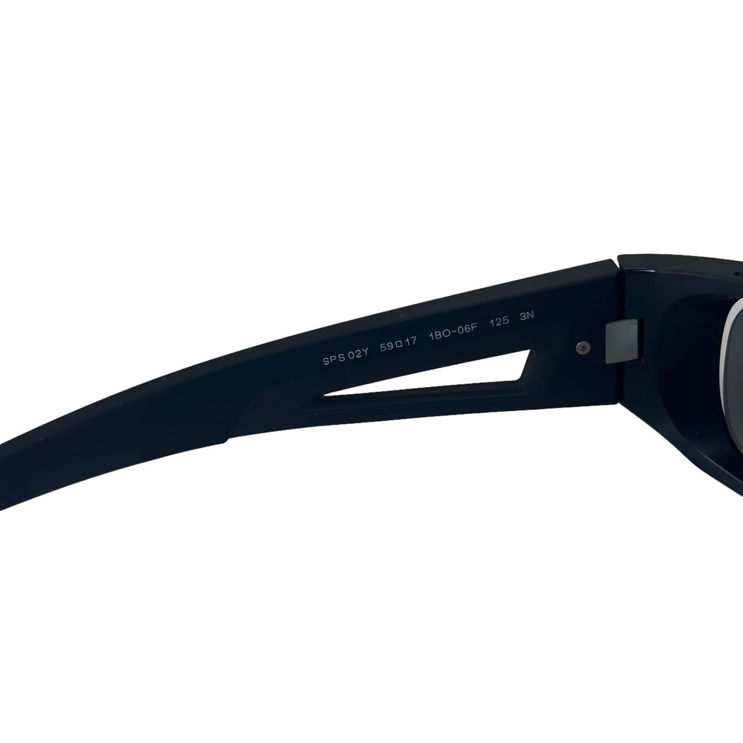 PRADA EYEWEAR LINEA SPORT WRAP LOGO SUNGLASSES BLACK NEW DEFECT