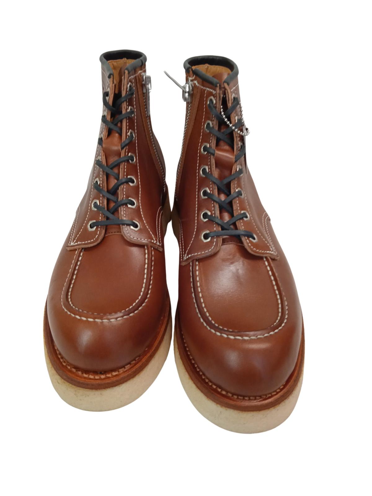 KENZO Men's Kenzoyama Brown Leather Lace Up Zip Ankle Boots UK9.5 NEW RRP675