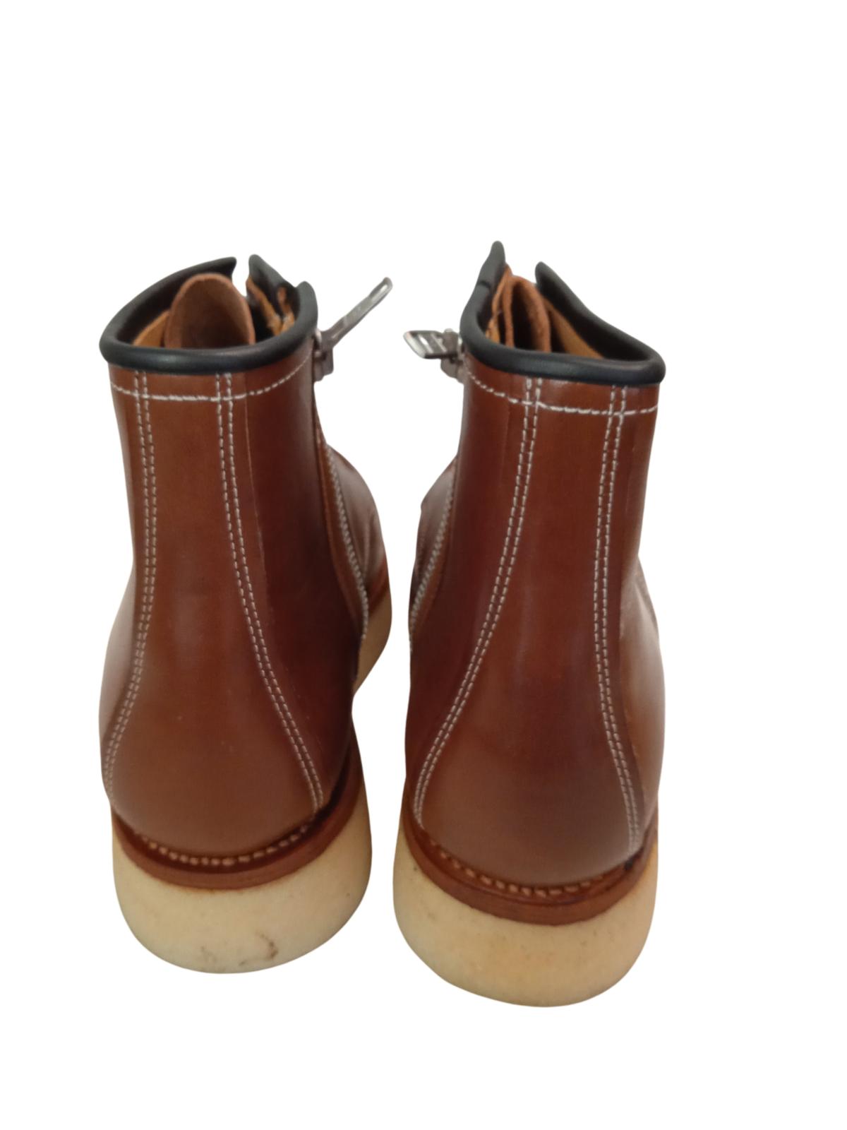KENZO Men's Kenzoyama Brown Leather Lace Up Zip Ankle Boots UK9.5 NEW RRP675