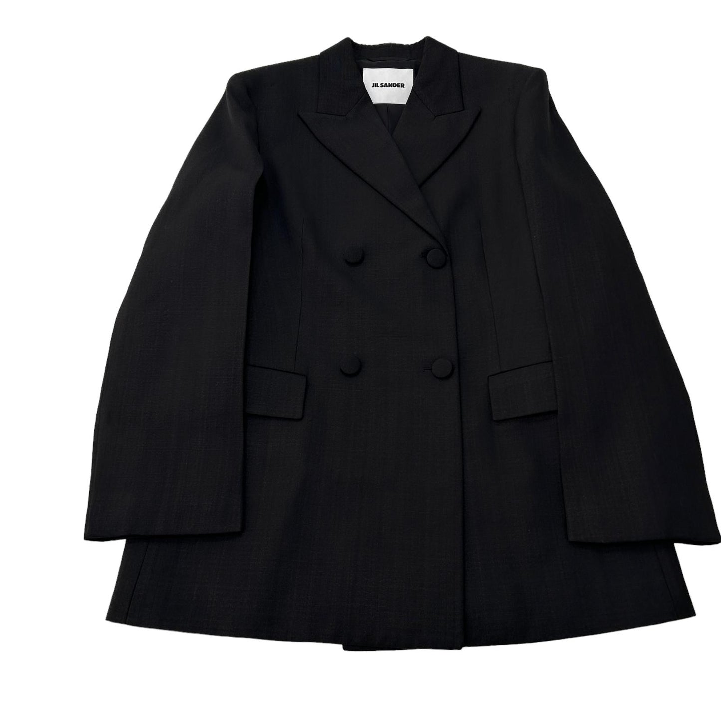 JIL SANDER Double Breasted Silk Viscose Blazer Garbadine Size 36 - NEW RRP 2130