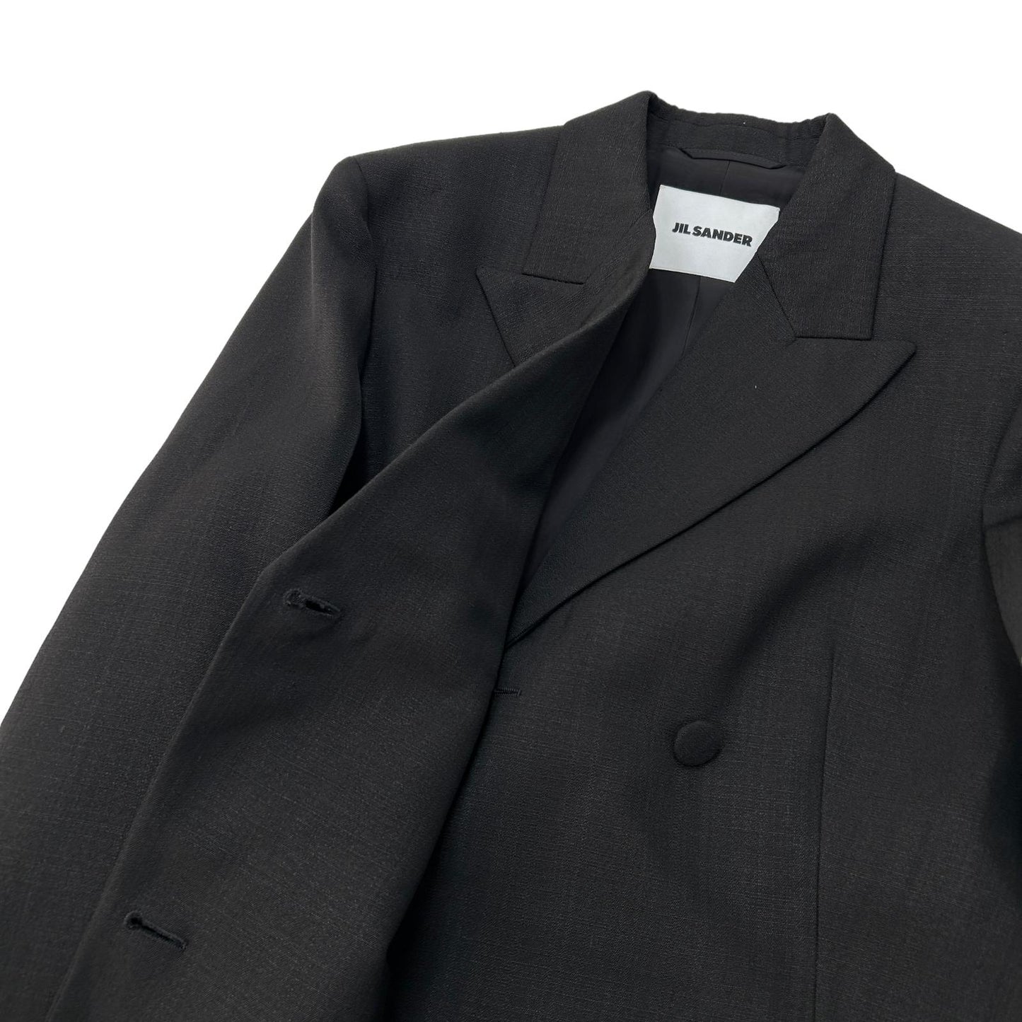 JIL SANDER Double Breasted Silk Viscose Blazer Garbadine Size 36 - NEW RRP 2130